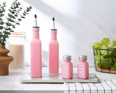 Foto 7 | Foto 7 | Juego de Aceiteras y Especieros de Vidrio Starhaus 4 Piezas