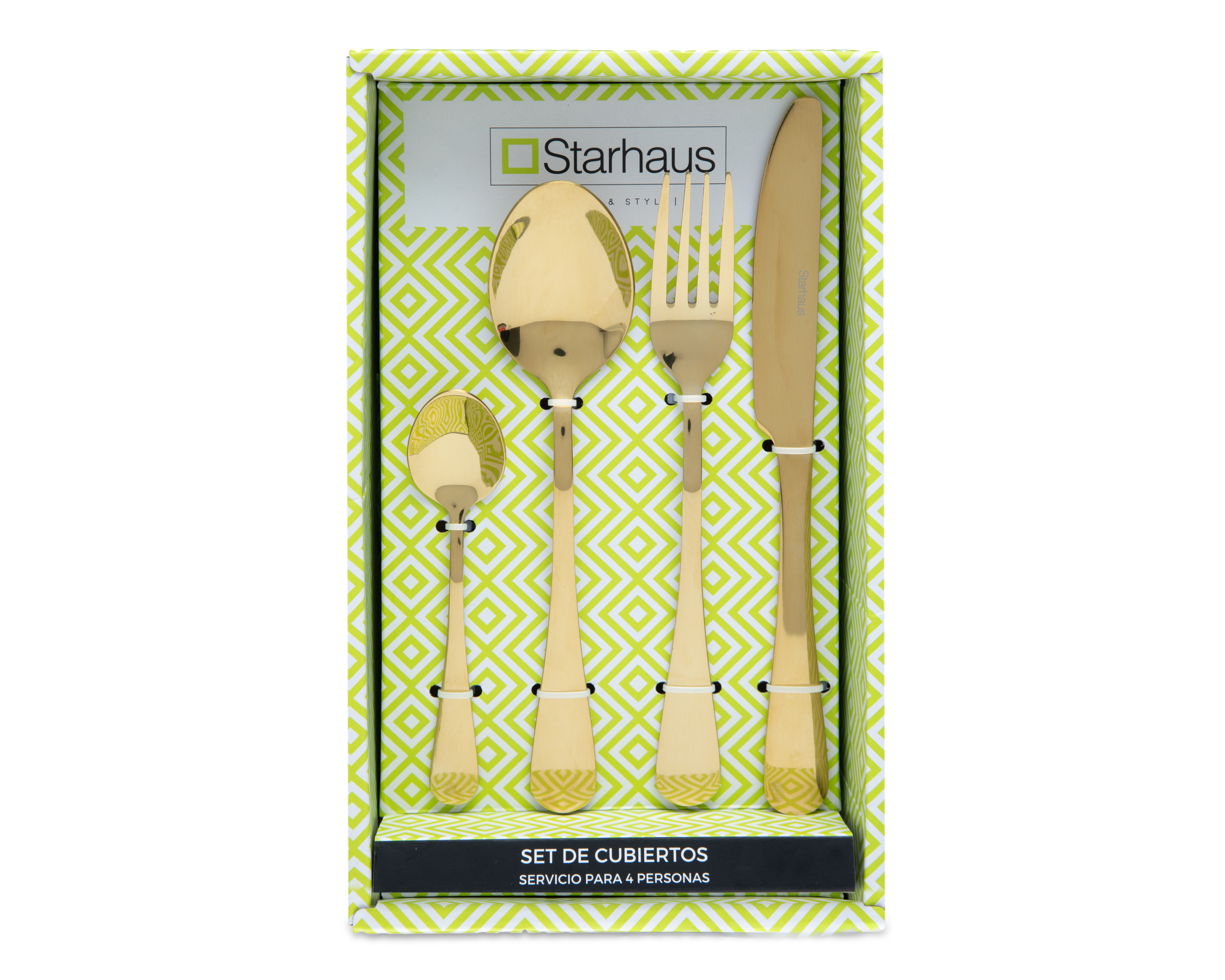 Foto 2 pulgar | Foto 1 | Juego de Cubiertos Starhaus de Acero Inoxidable 16 Piezas