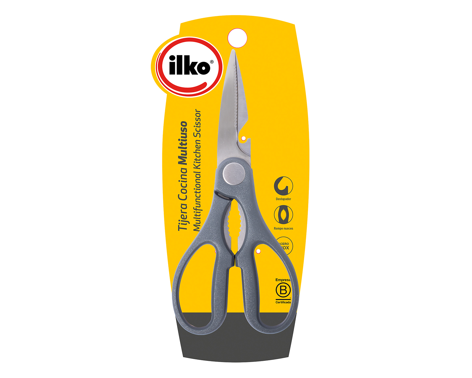 Tijeras para Cocina de Acero Inoxidable Ilko