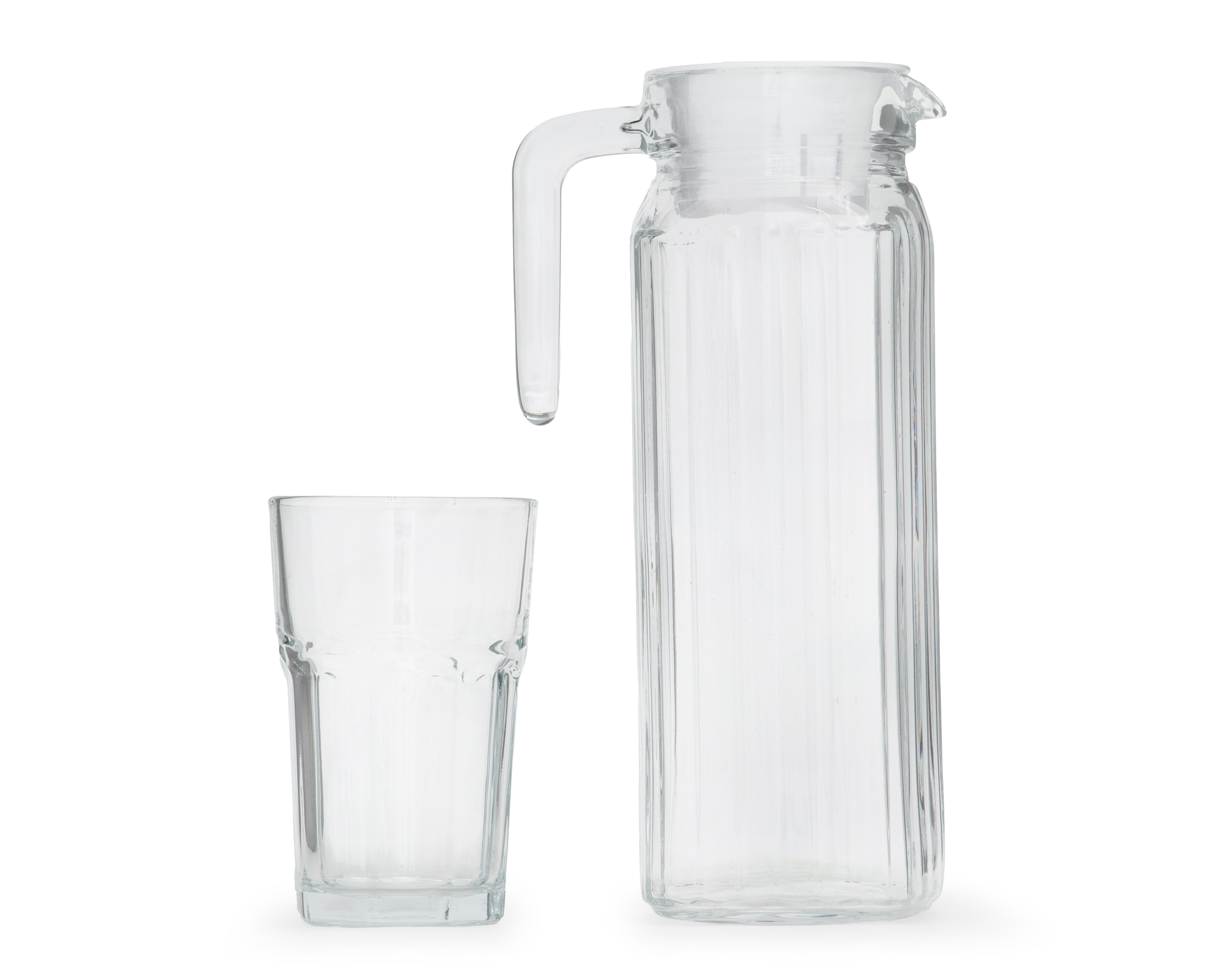 Juego de Jarra y Vasos de Vidrio Glazé 5 Piezas