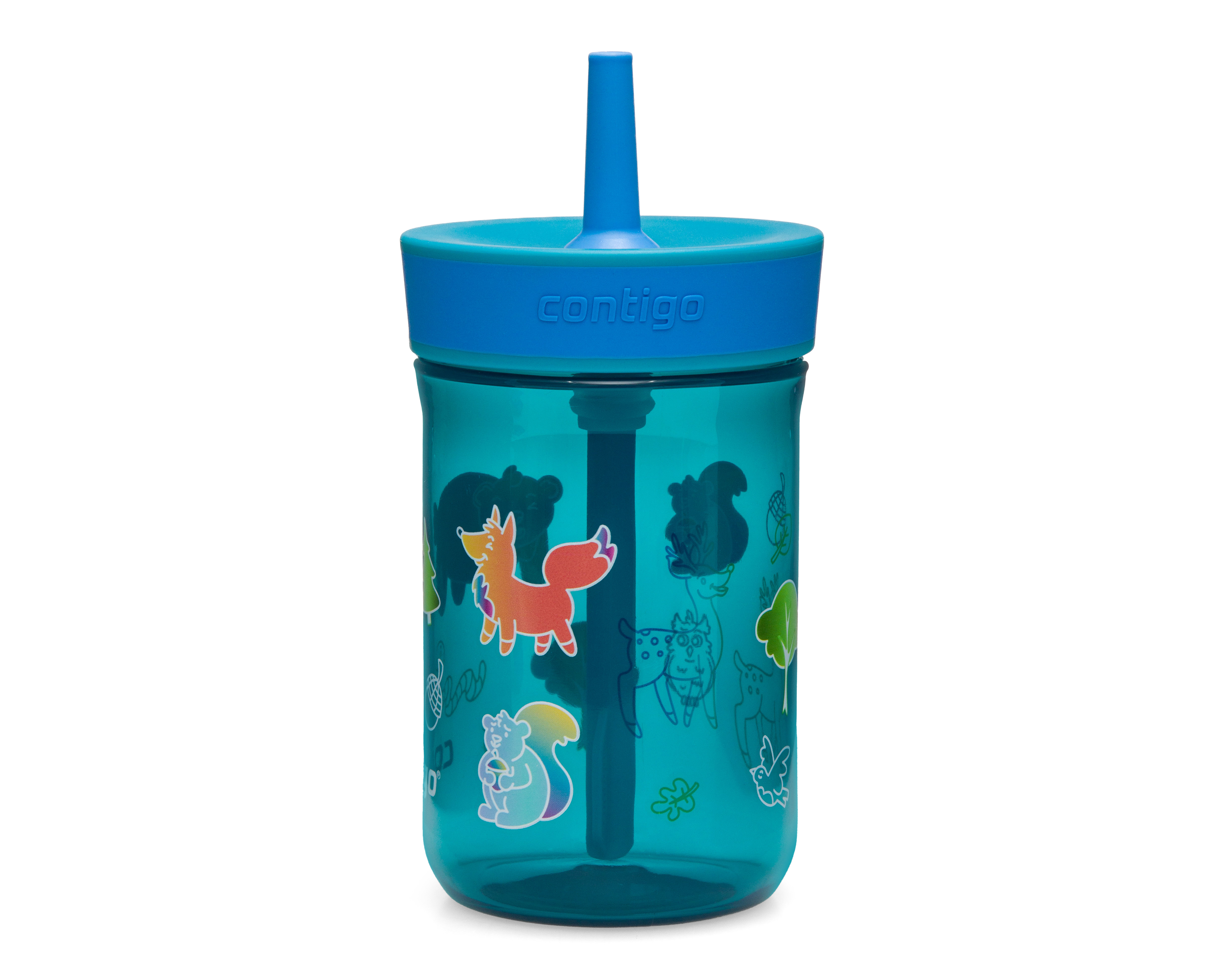 Vaso con Popote de Plástico Contigo 414 ml