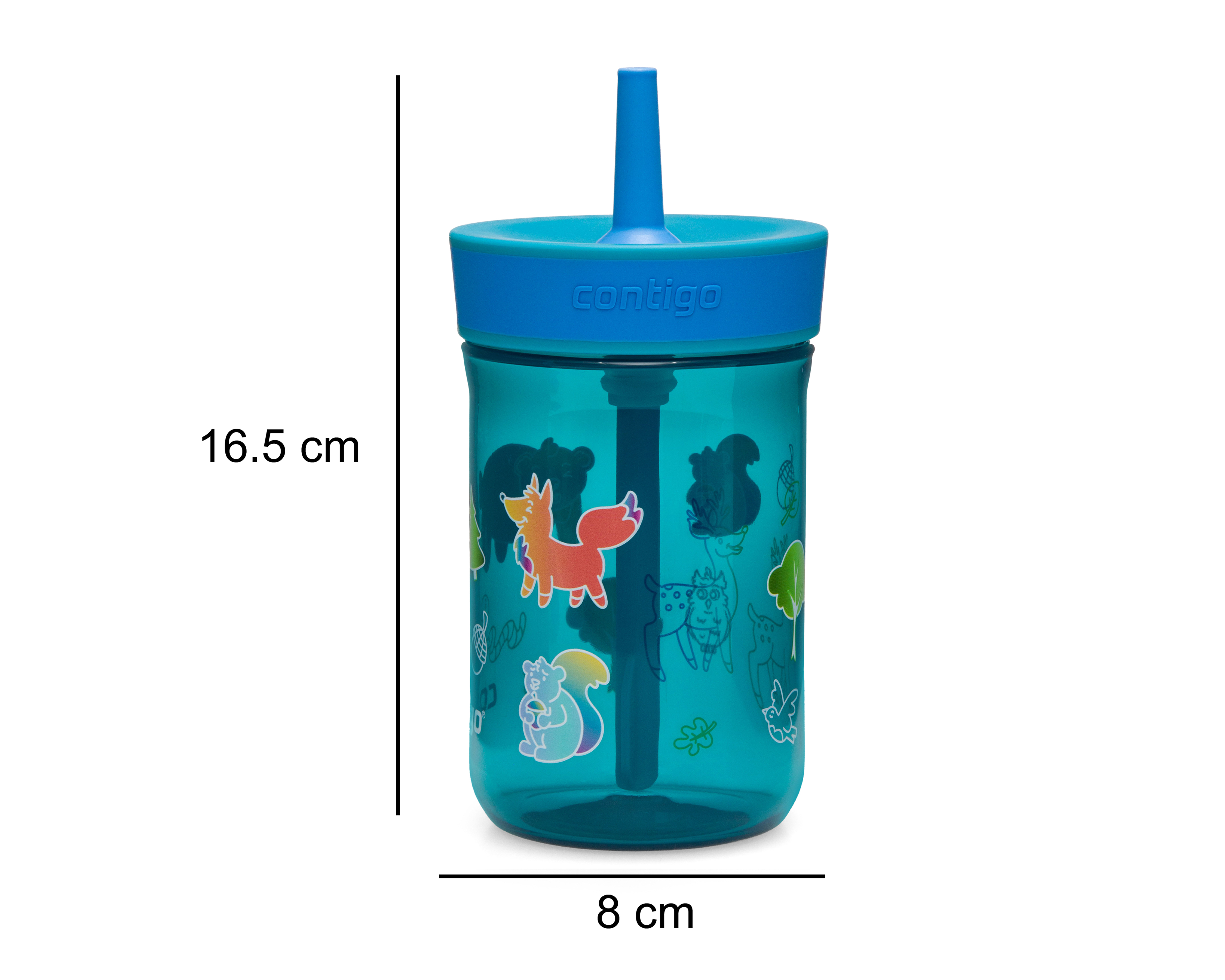 Foto 7 pulgar | Foto 6 | Vaso con Popote de Plástico Contigo 414 ml