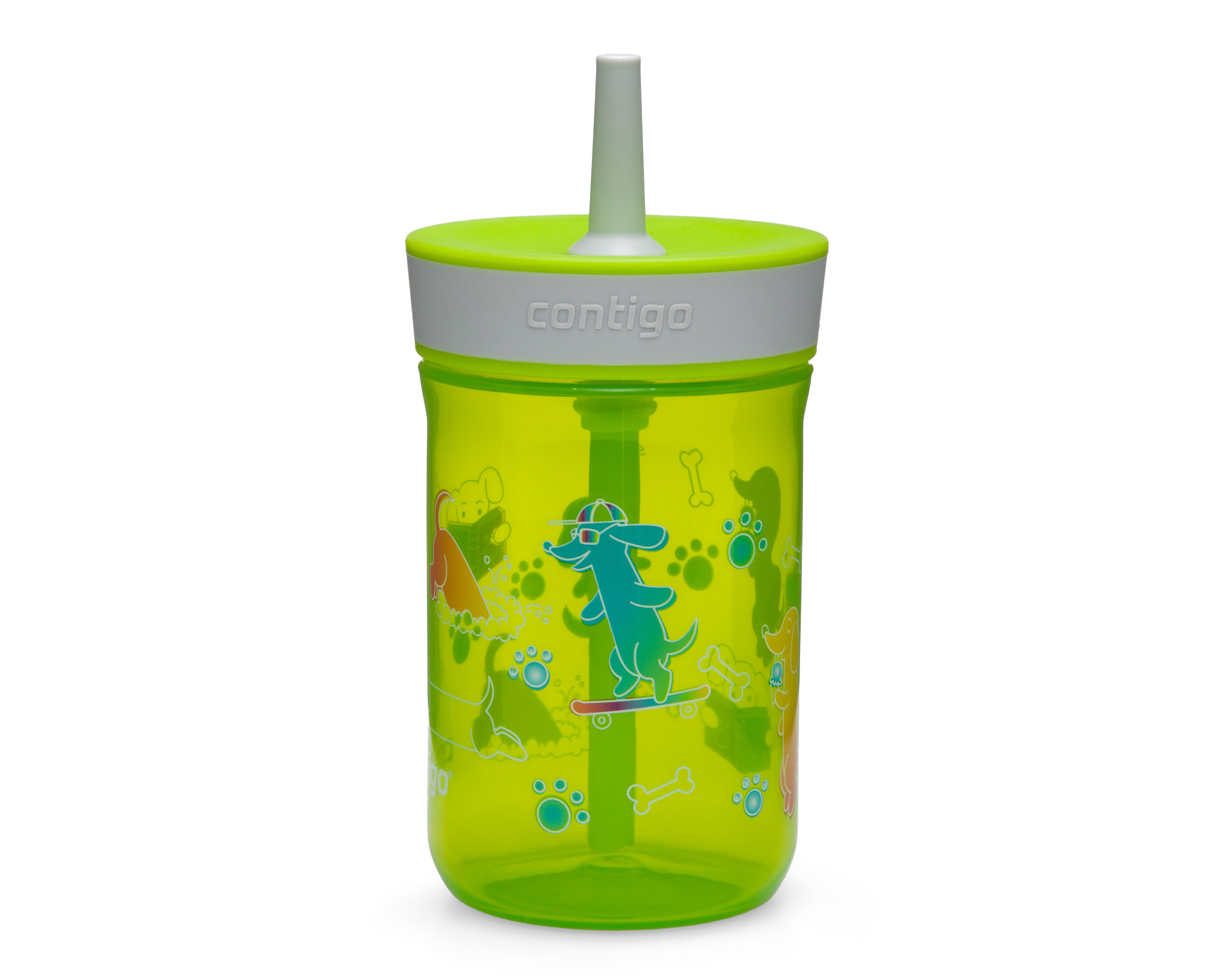 Vaso con Popote de Plástico Contigo 414 ml