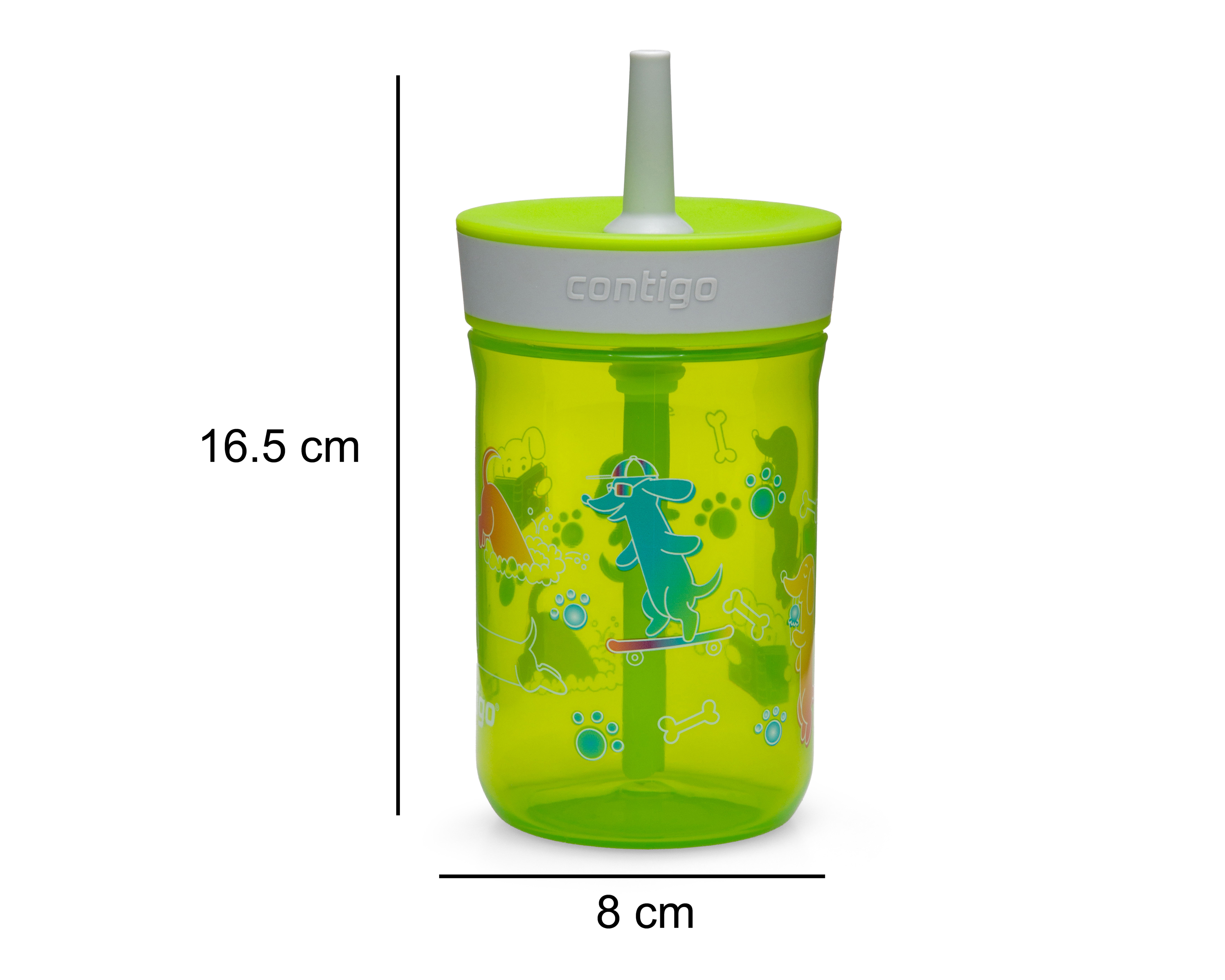 Foto 7 pulgar | Foto 6 | Vaso con Popote de Plástico Contigo 414 ml