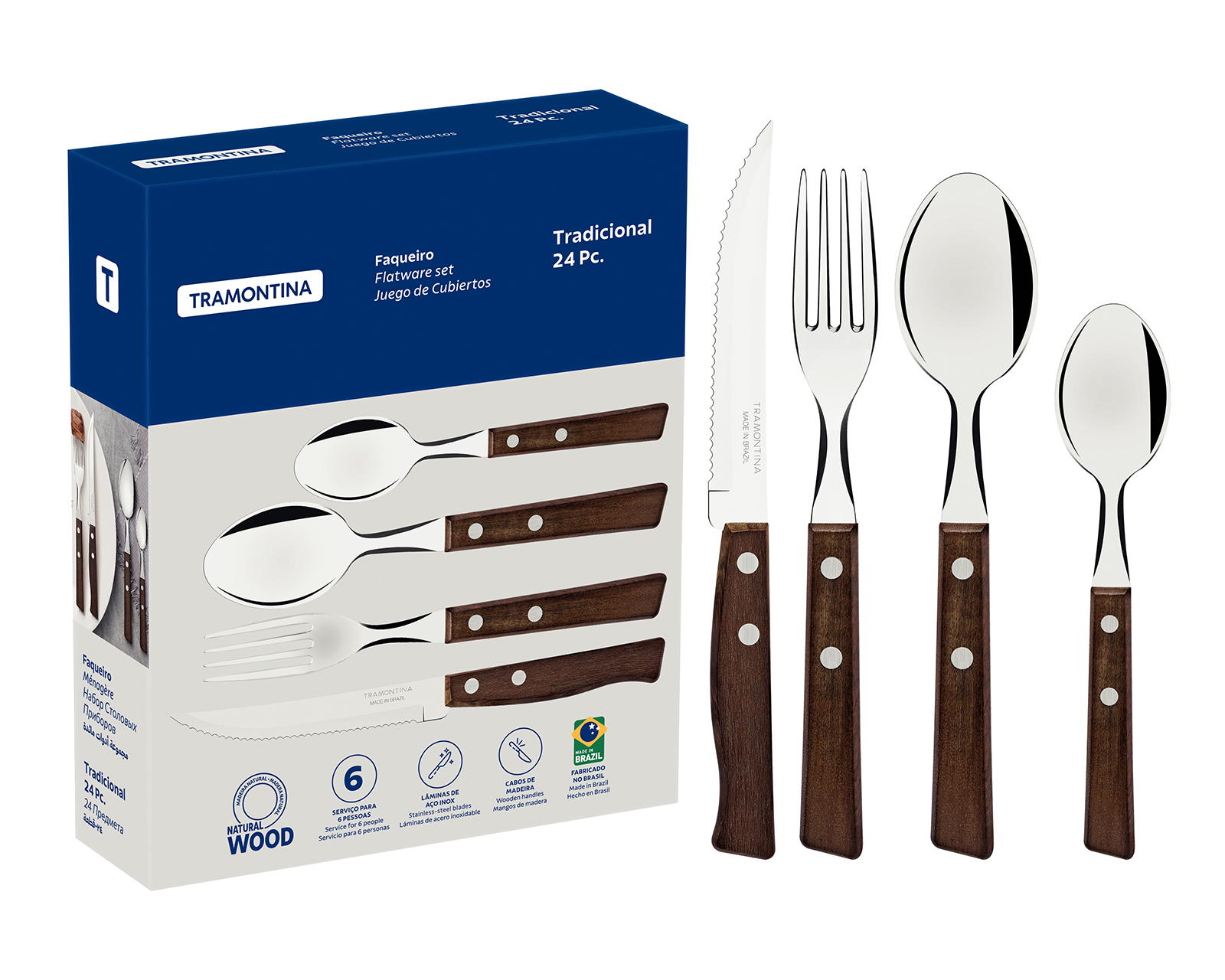 Foto 1 | Foto 1 | Juego de Utensilios de Cocina Tramontina de Acero Inoxidable 24 Piezas