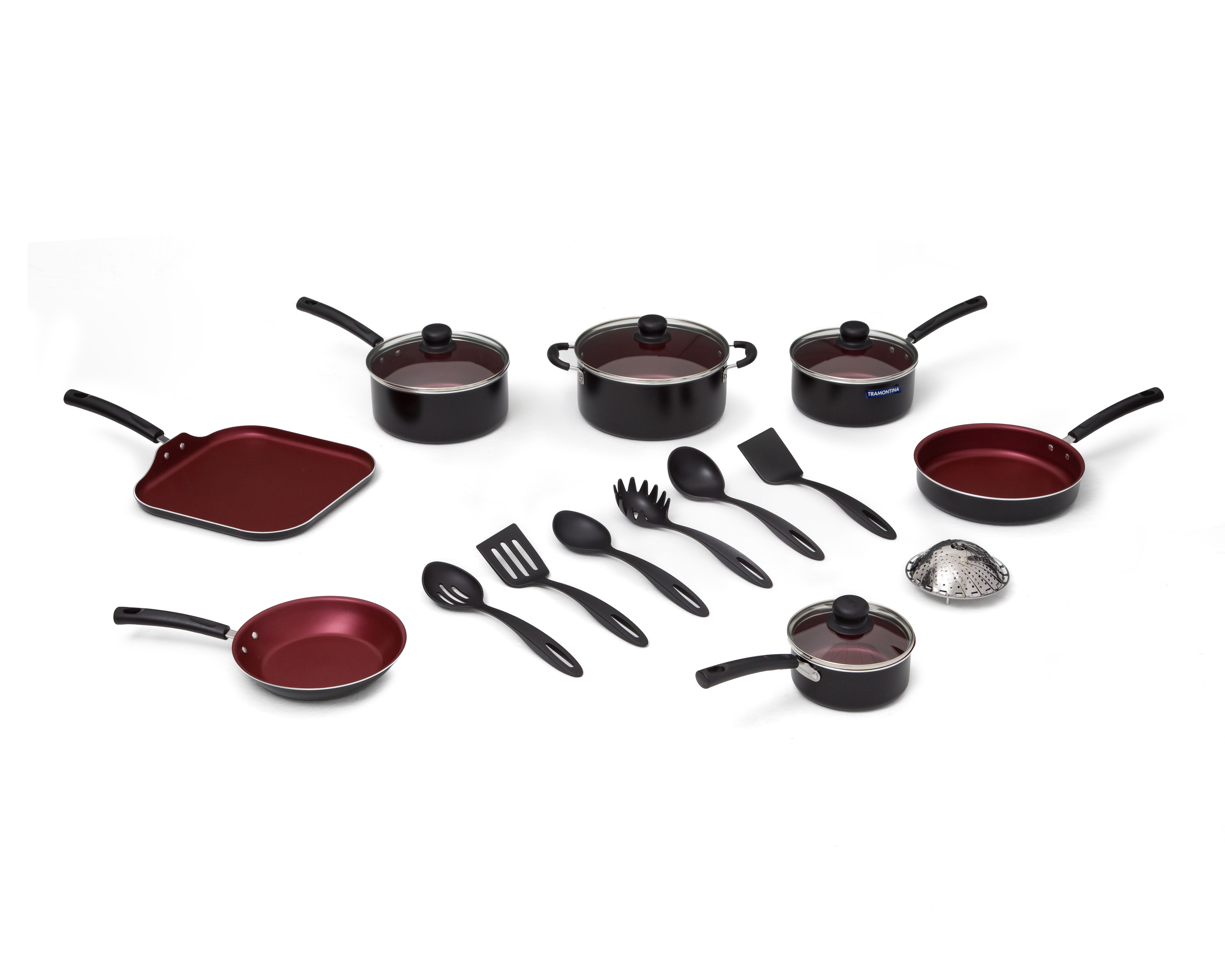 Batería de Cocina Tramontina de Aluminio 18 Piezas