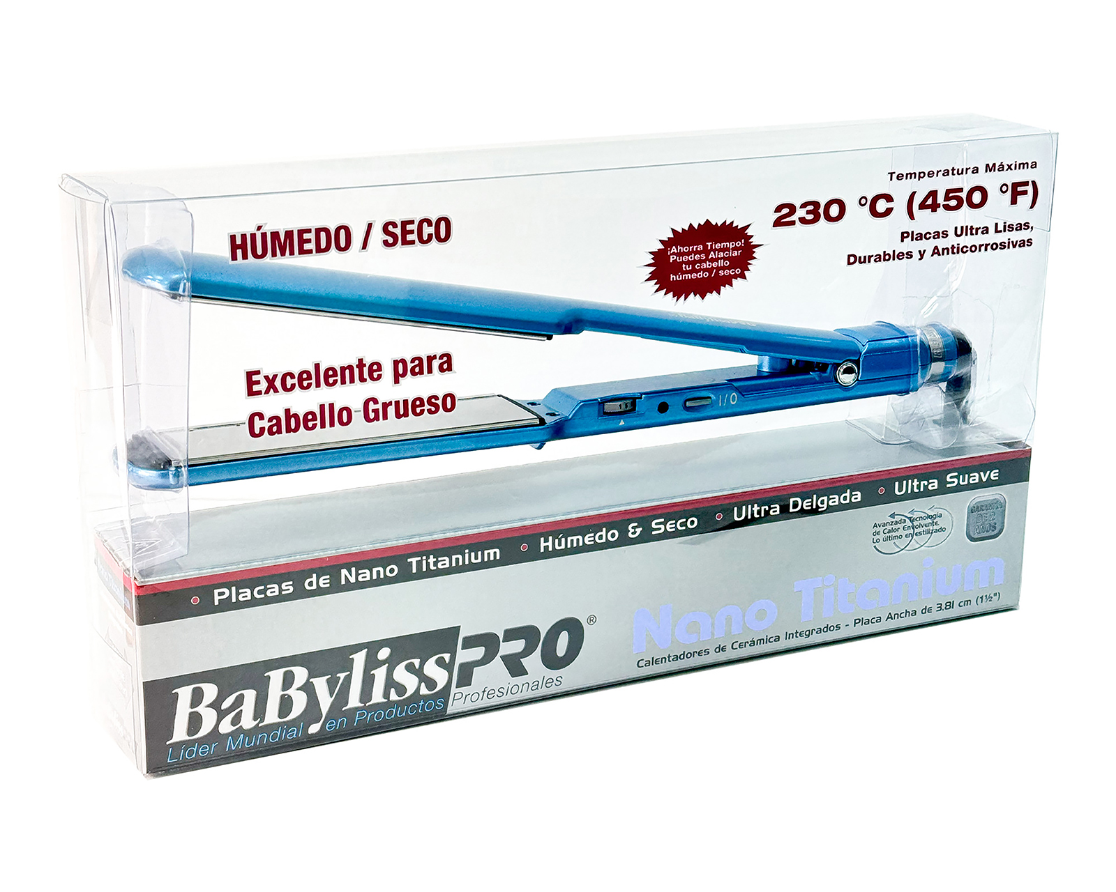 Foto 5 pulgar | Foto 4 | Plancha para Cabello BaByliss Pro Nano Titanium con Placas de Cerámica