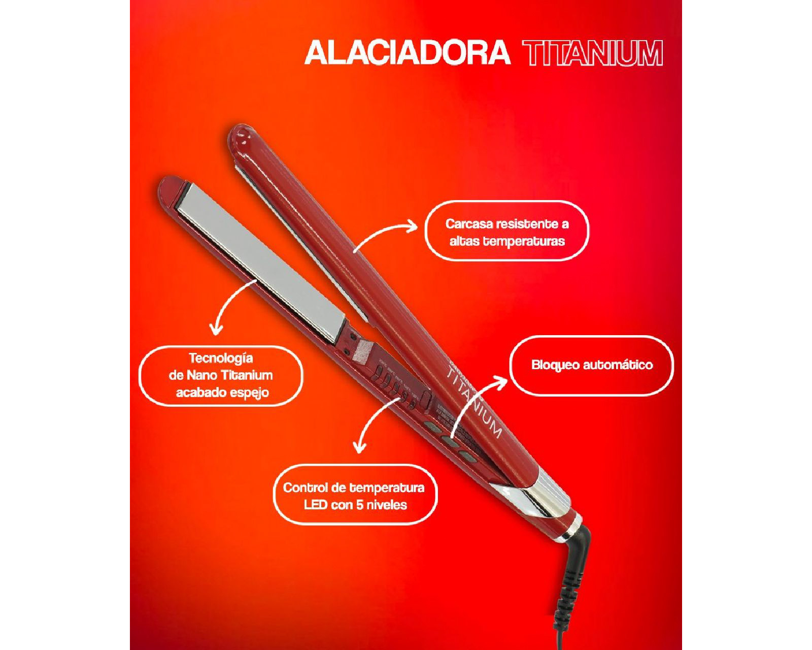 Foto 6 | Foto 6 | Plancha para Cabello BaBylissPRO BT130TRES Titanium