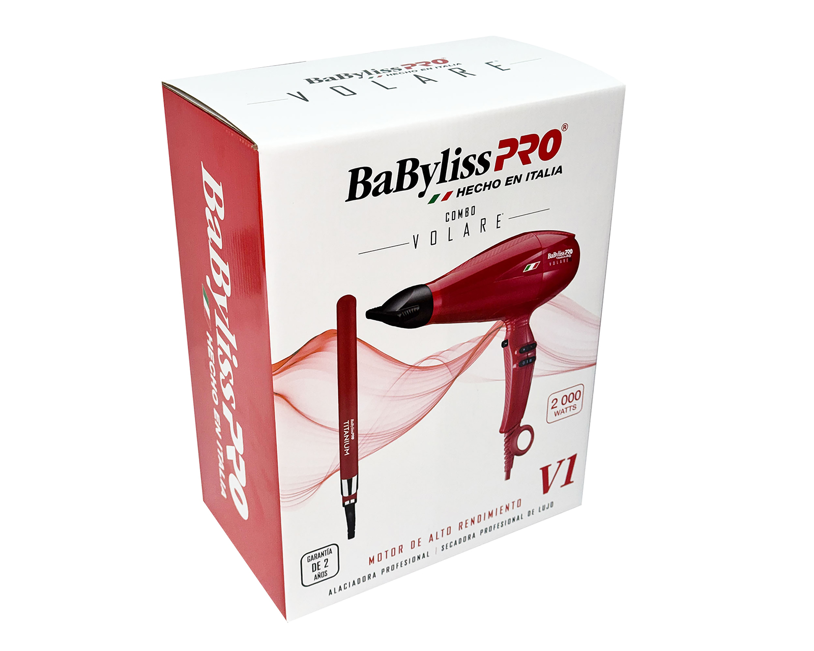 Foto 5 pulgar | Foto 4 | Combo de Secadora y Plancha para el Cabello BaBylissPRO KBFRY130 Volare V1 Nano Titanium
