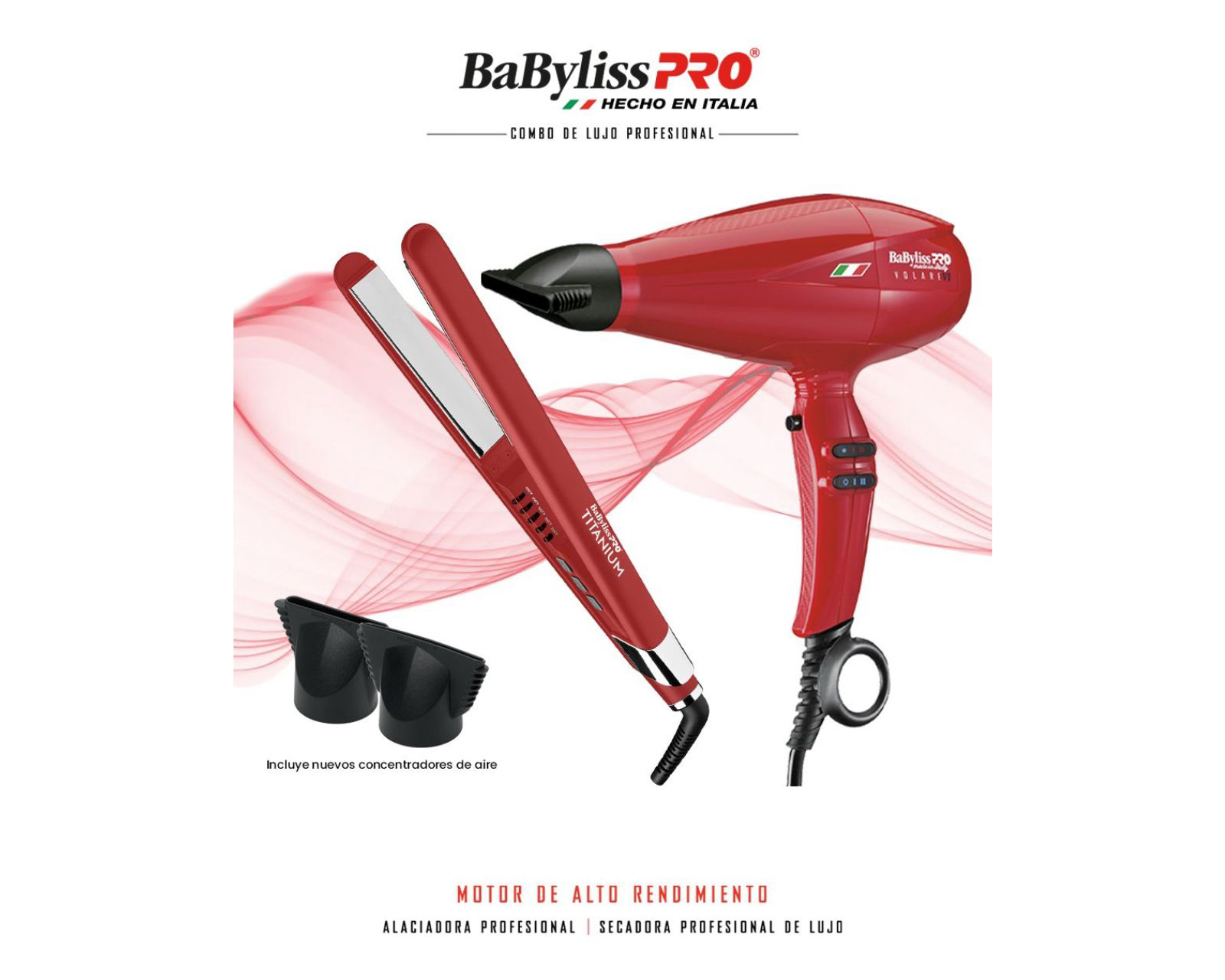 Foto 6 | Foto 6 | Combo de Secadora y Plancha para el Cabello BaBylissPRO KBFRY130 Volare V1 Nano Titanium