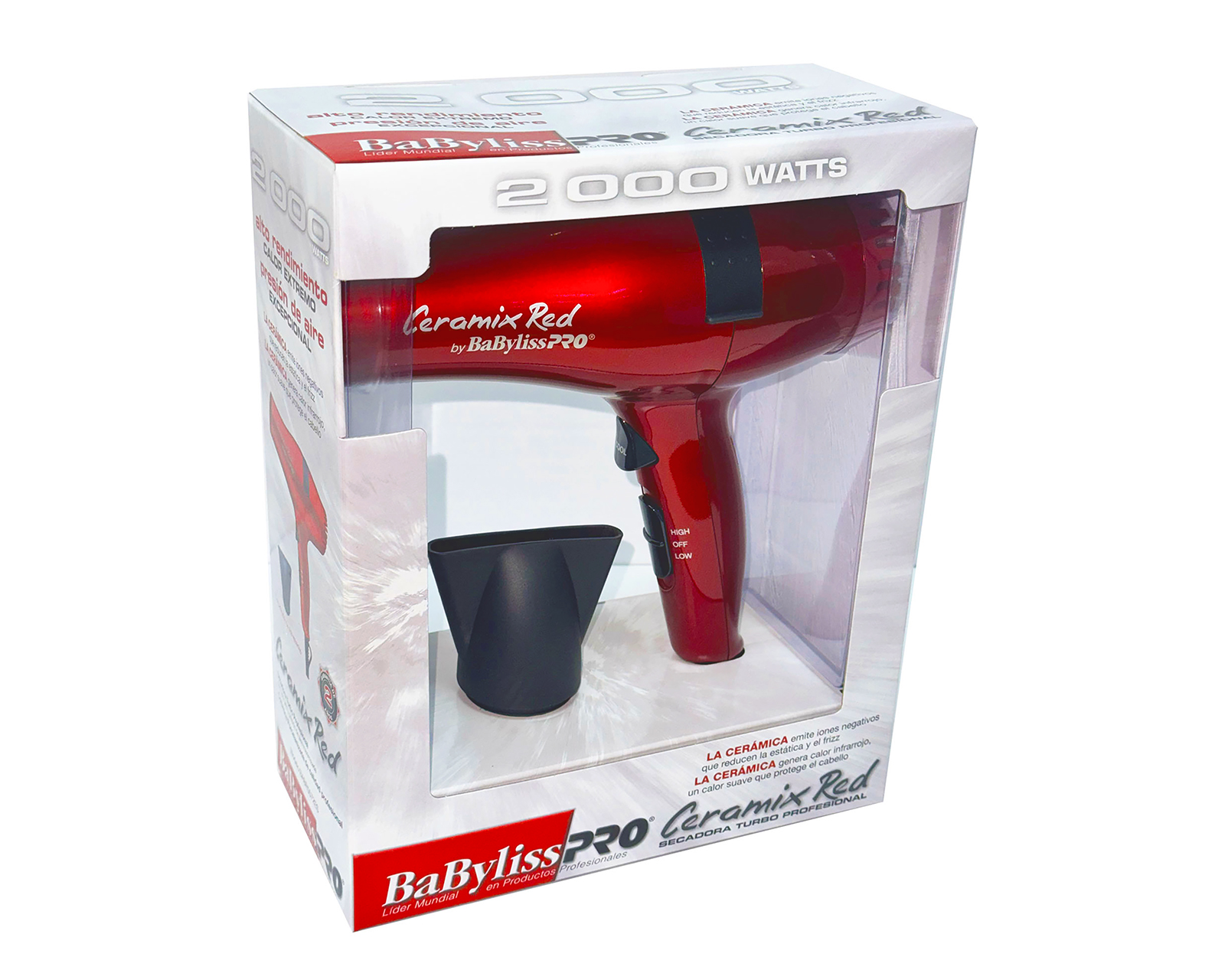 Foto 5 pulgar | Foto 4 | Secadora de Cabello Babyliss BABR5572ES Roja