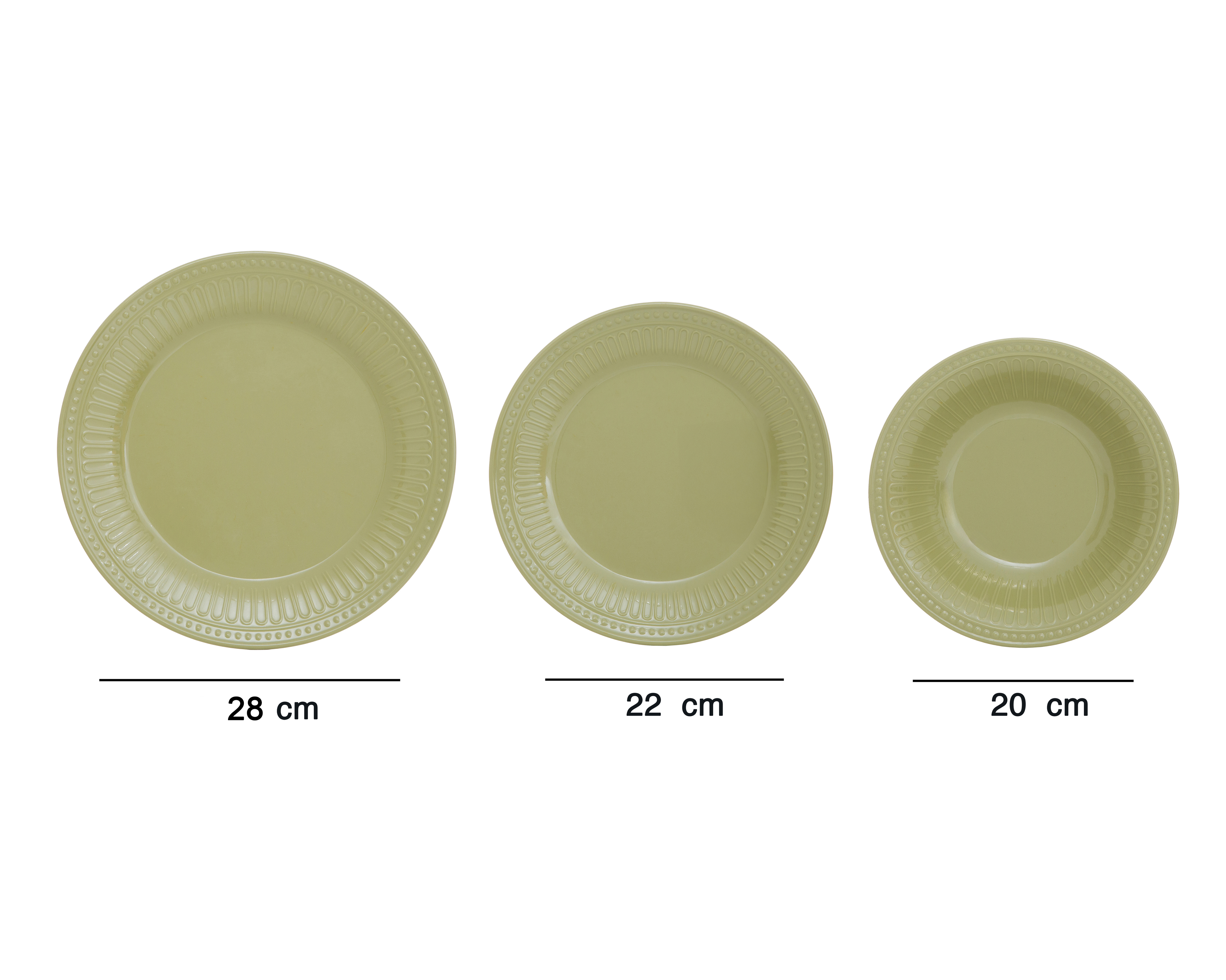 Foto 8 pulgar | Foto 7 | Vajilla de Melamina Verde para 4 Personas 12 Piezas