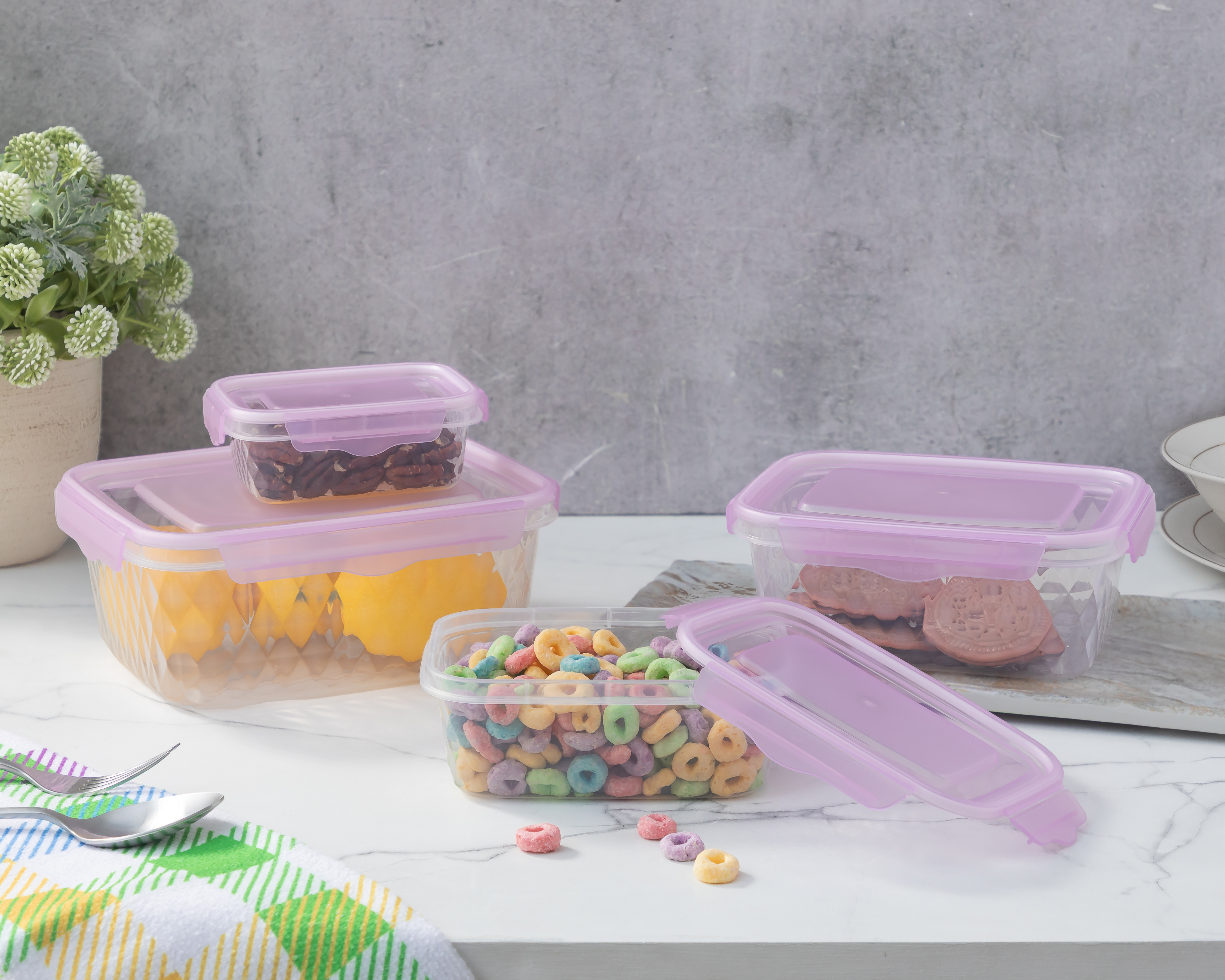 Foto 4 | Foto 4 | Contenedor de Plástico +Simple 4 Piezas