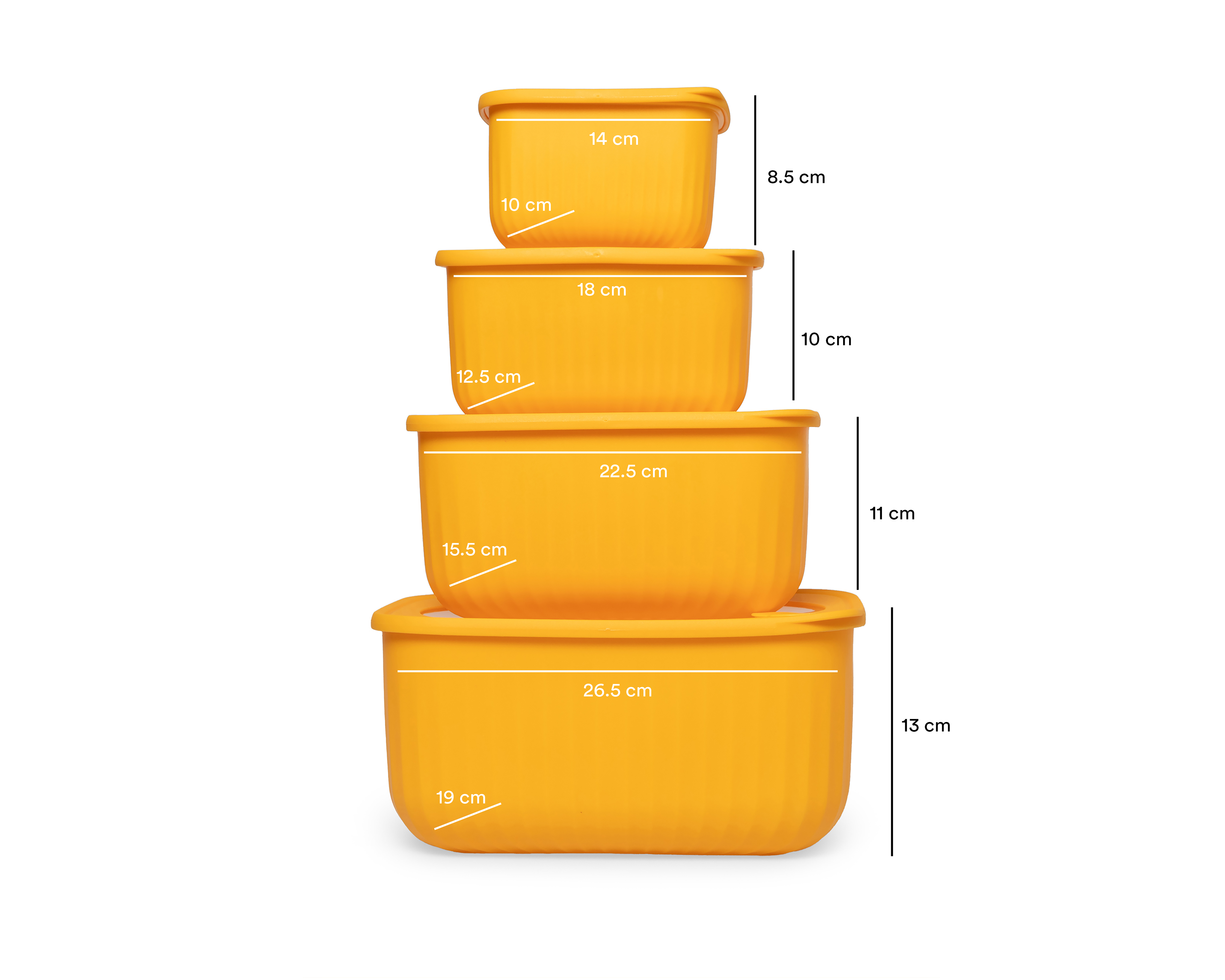 Foto 5 | Foto 5 | Contenedor de Plástico +Simple 4 Piezas