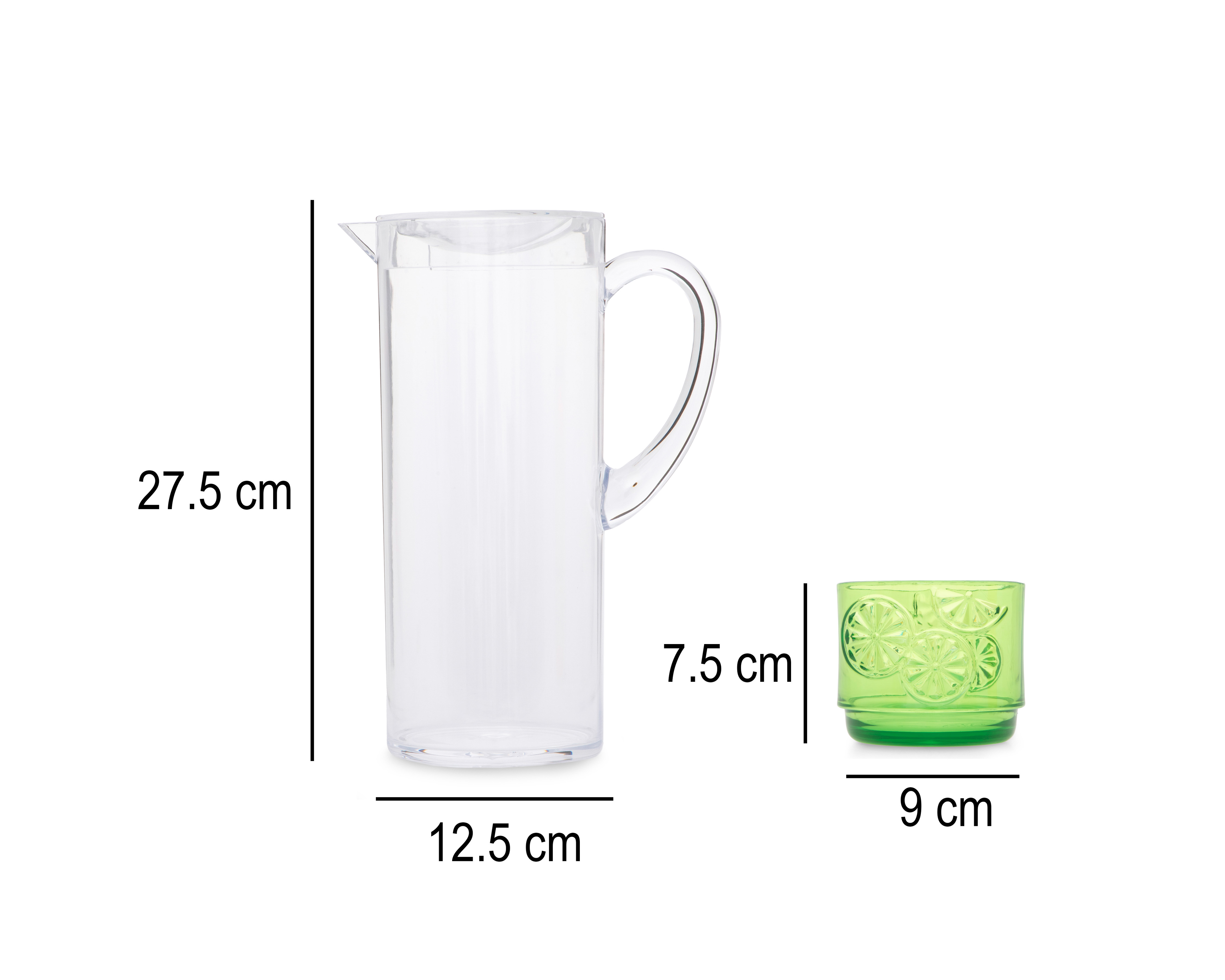 Foto 5 | Foto 5 | Juego de Jarra y Vasos de Plástico Starhaus 5 Piezas