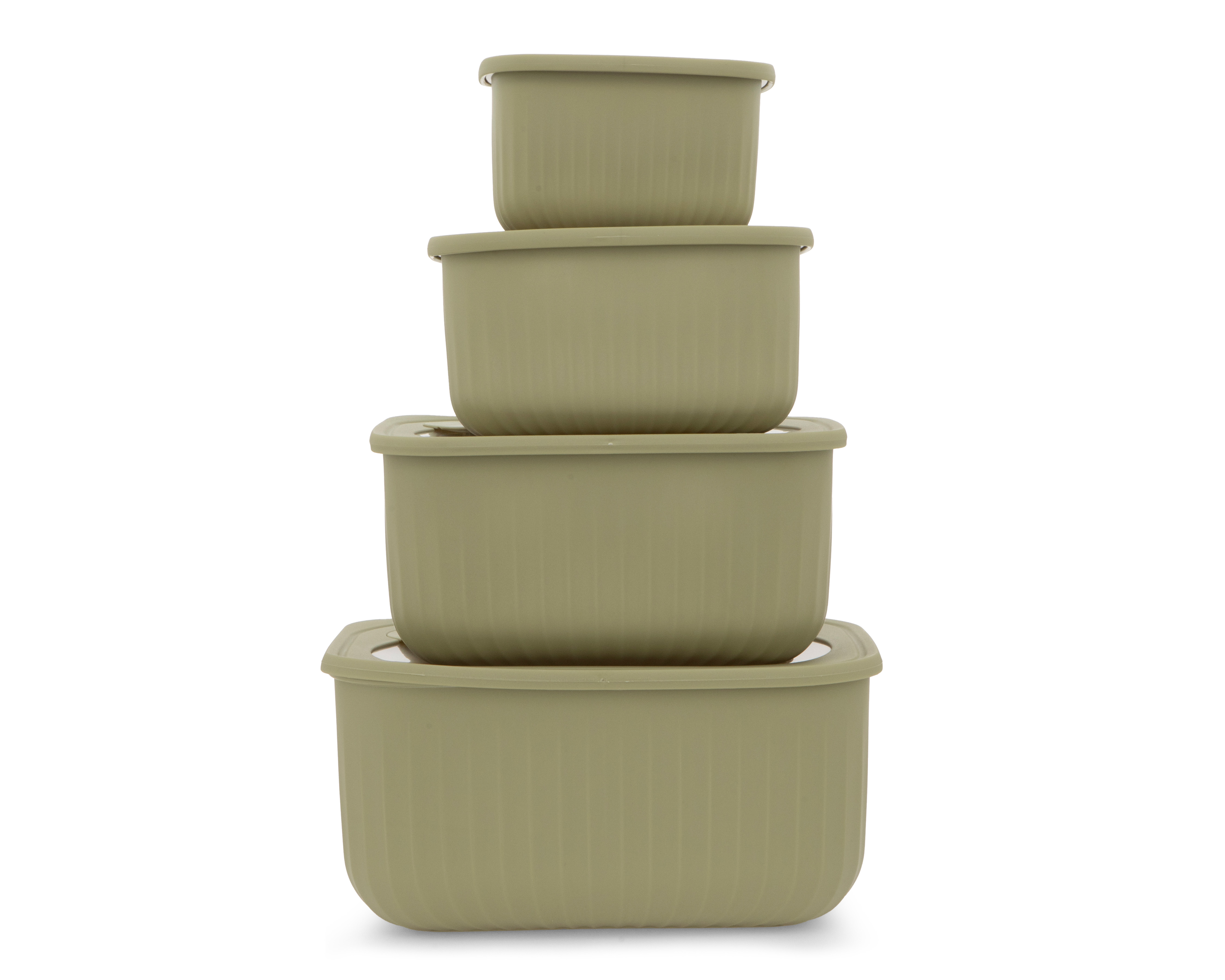 Contenedor de Plástico +Simple 4 Piezas