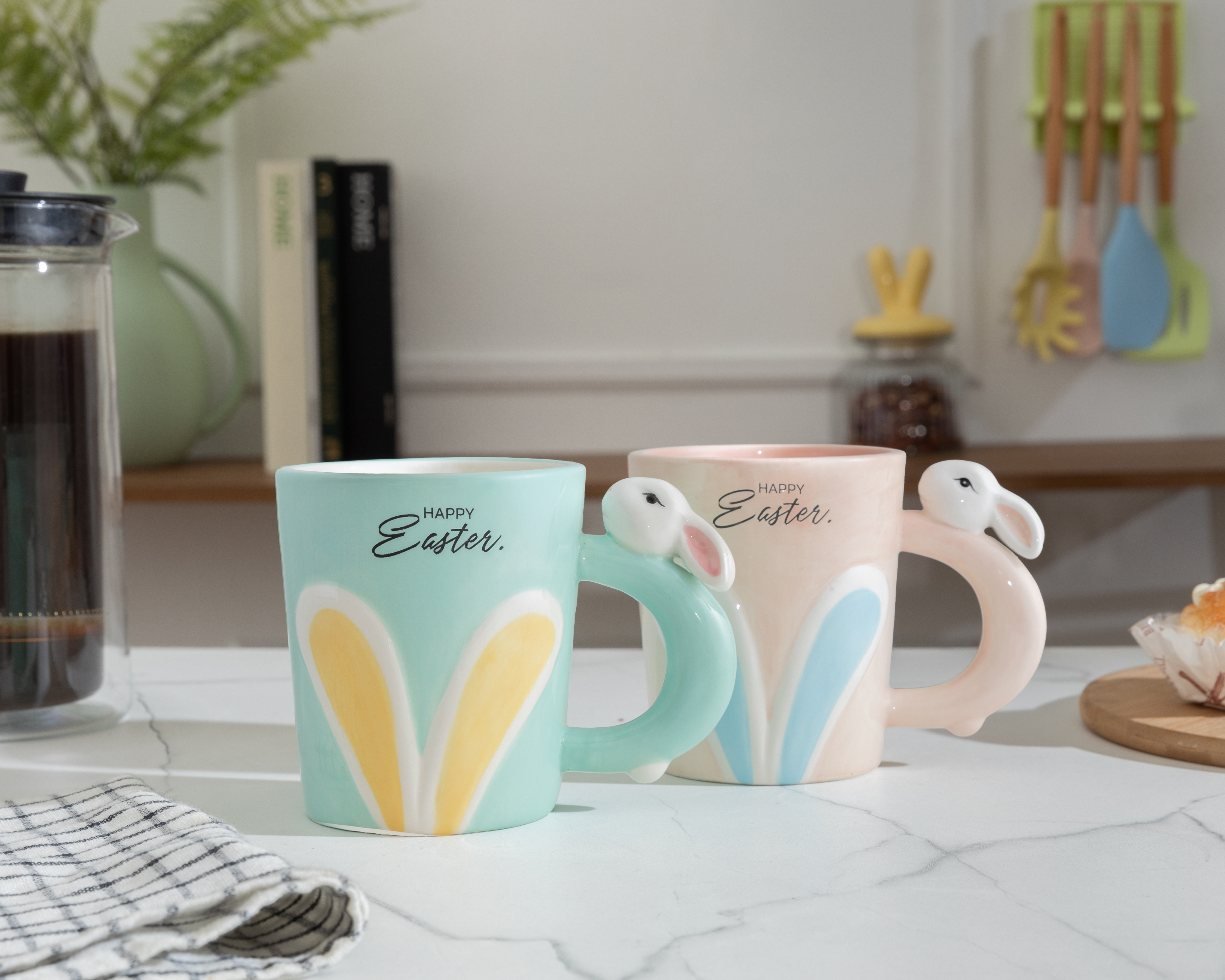 Foto 5 pulgar | Foto 4 | Taza de Cerámica Starhaus 430 ml 2 Piezas