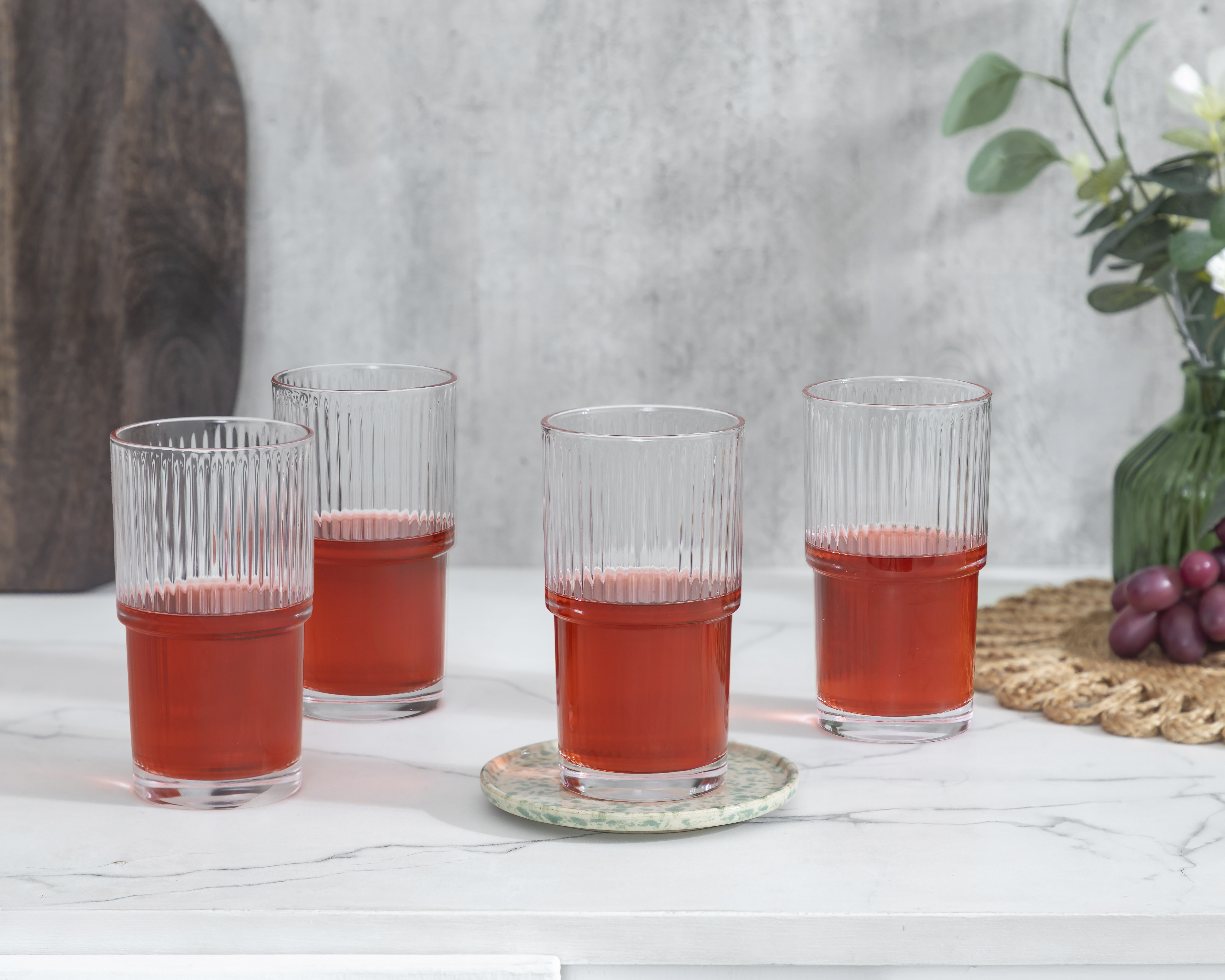 Foto 4 pulgar | Foto 3 | Vaso de Vidrio Starhaus 500 ml 4 Piezas