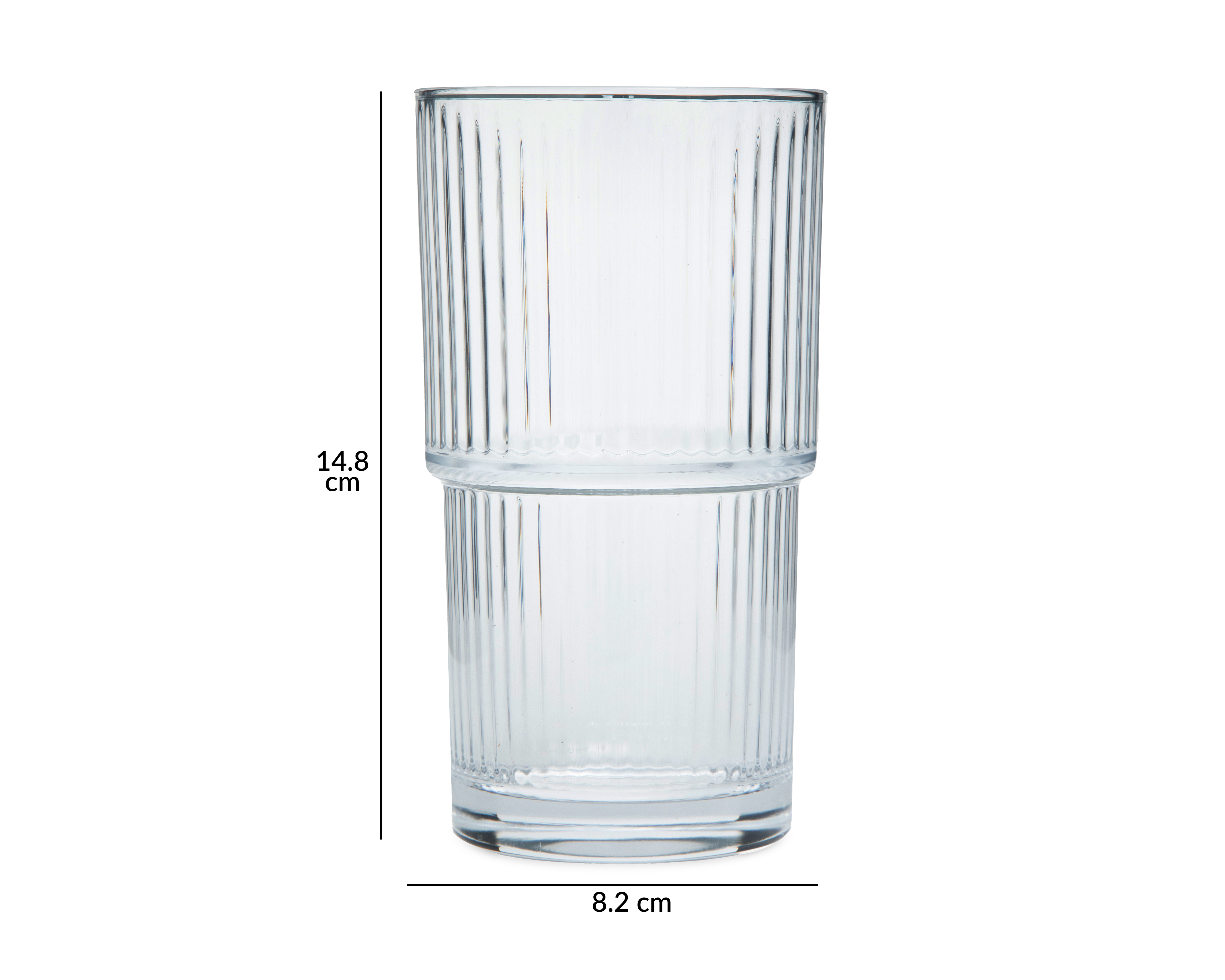 Foto 5 pulgar | Foto 4 | Vaso de Vidrio Starhaus 500 ml 4 Piezas