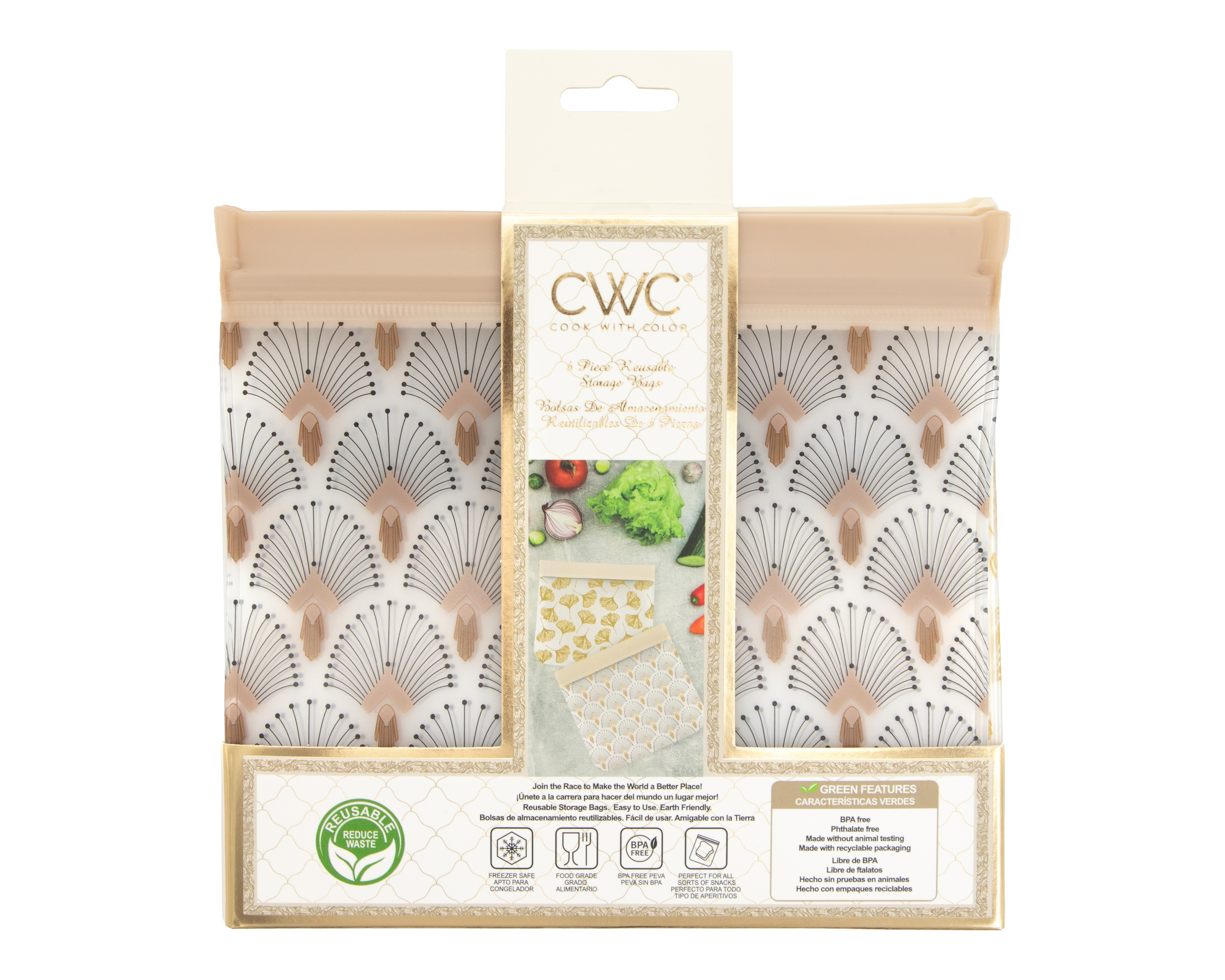 Bolsa Reutilizable para Alimento Cook With Color 6 Piezas