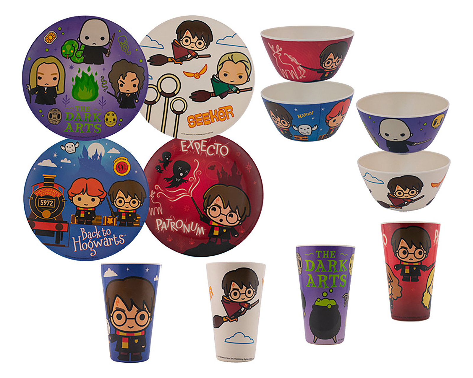 Foto 2 | Foto 2 | Vajilla de Bambú Harry Potter Multicolor para 4 Personas 12 Piezas