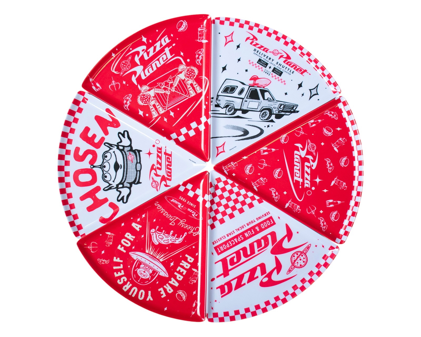 Plato para Pizza de Melamina 6 Piezas