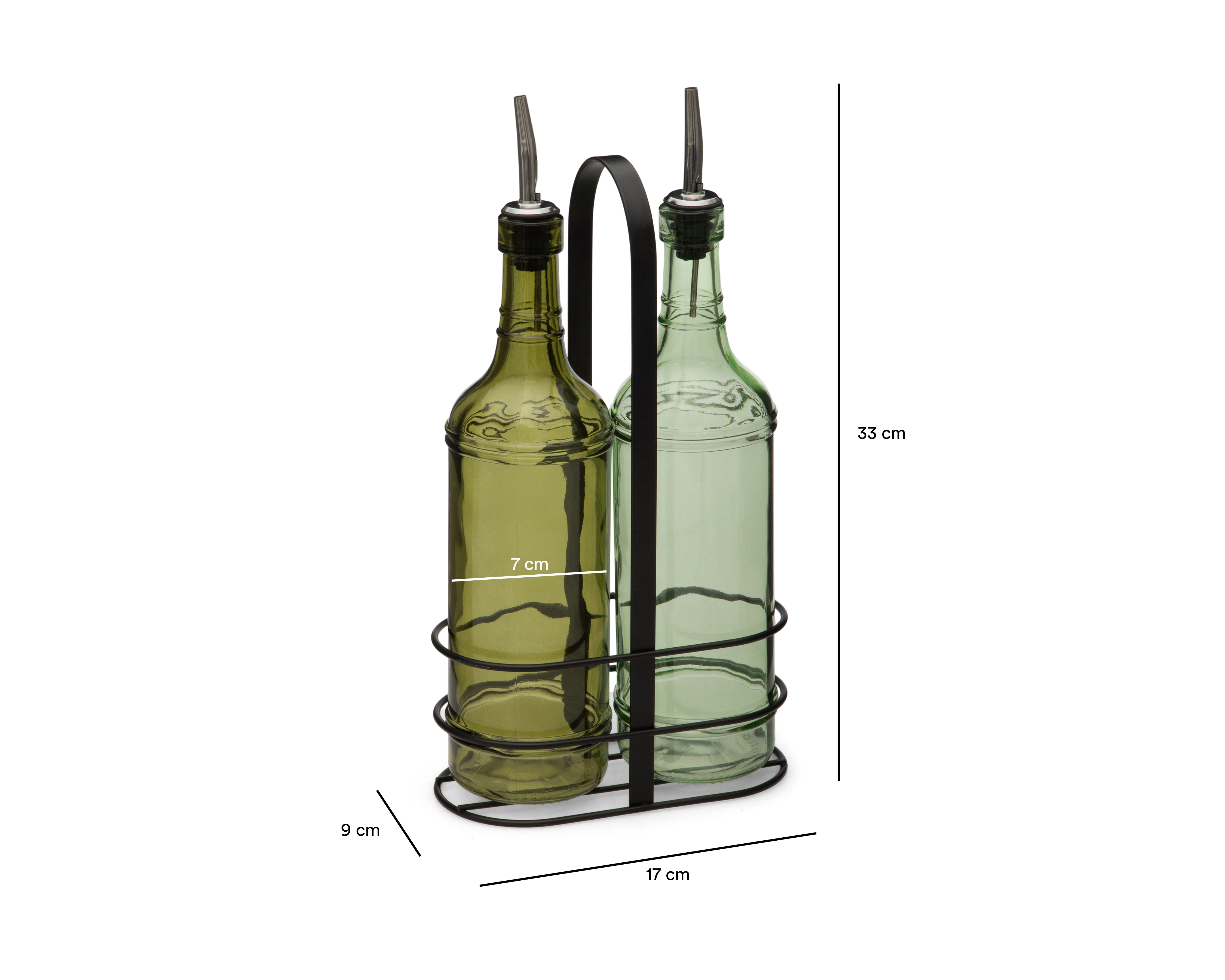 Foto 5 | Foto 5 | Juego de Aceiteras de Vidrio Starhaus 3 Piezas