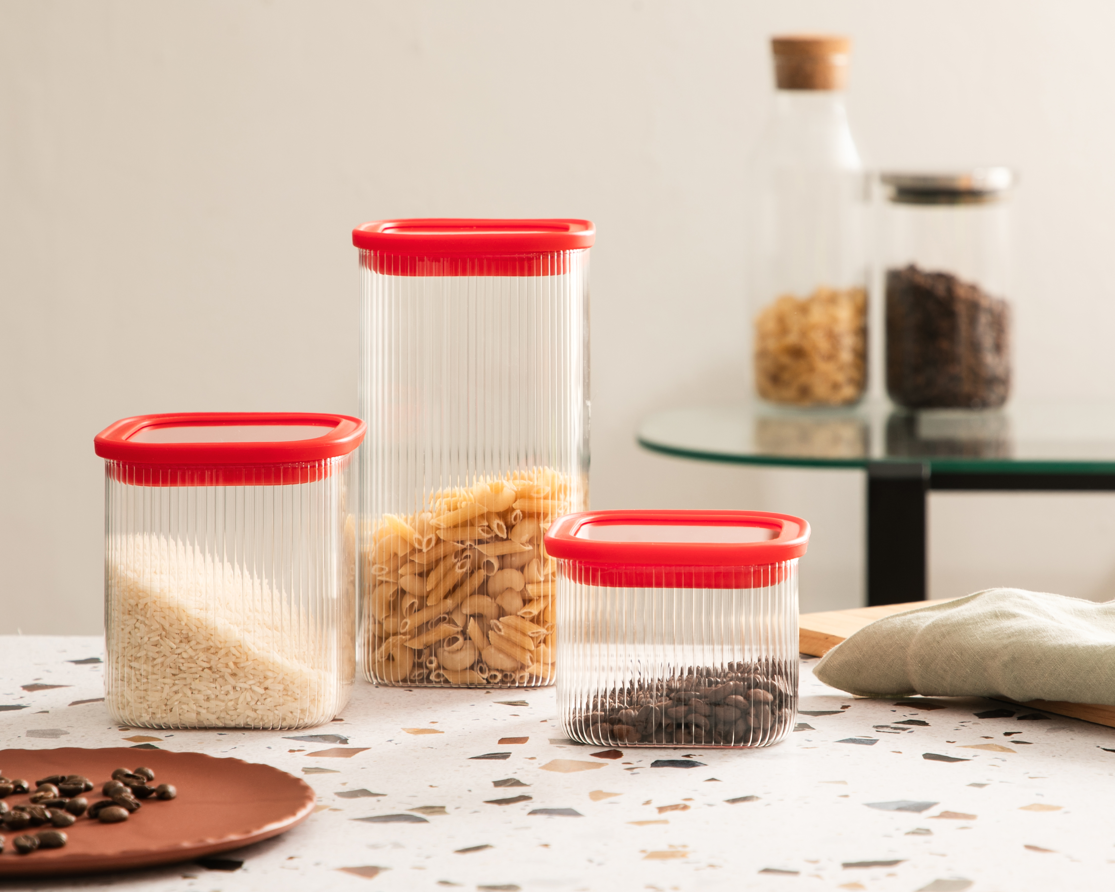 Foto 4 | Foto 4 | Contenedor de Vidrio Starhaus 3 Piezas