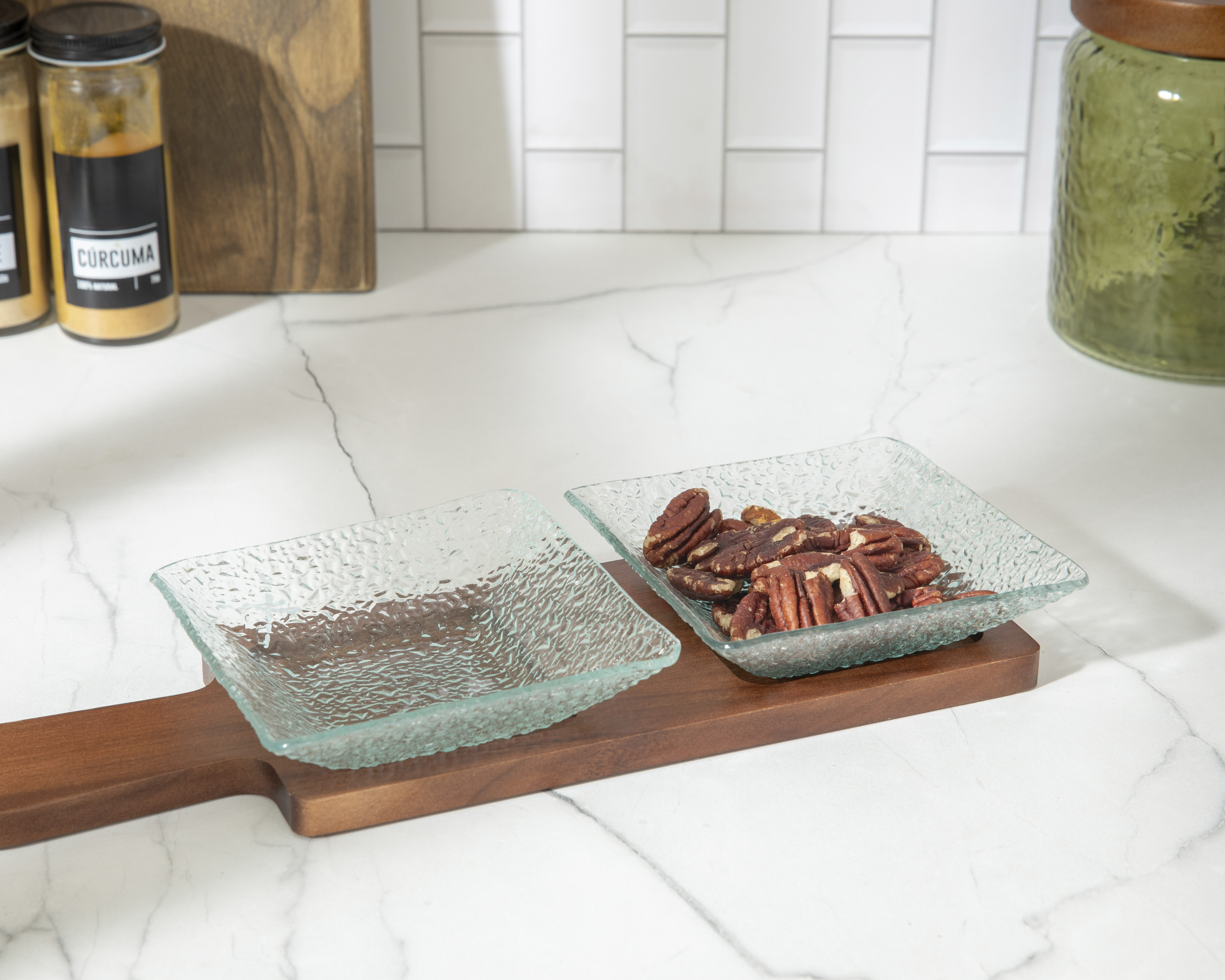 Foto 6 | Foto 6 | Botanero Starhaus de Vidrio con Base de Madera