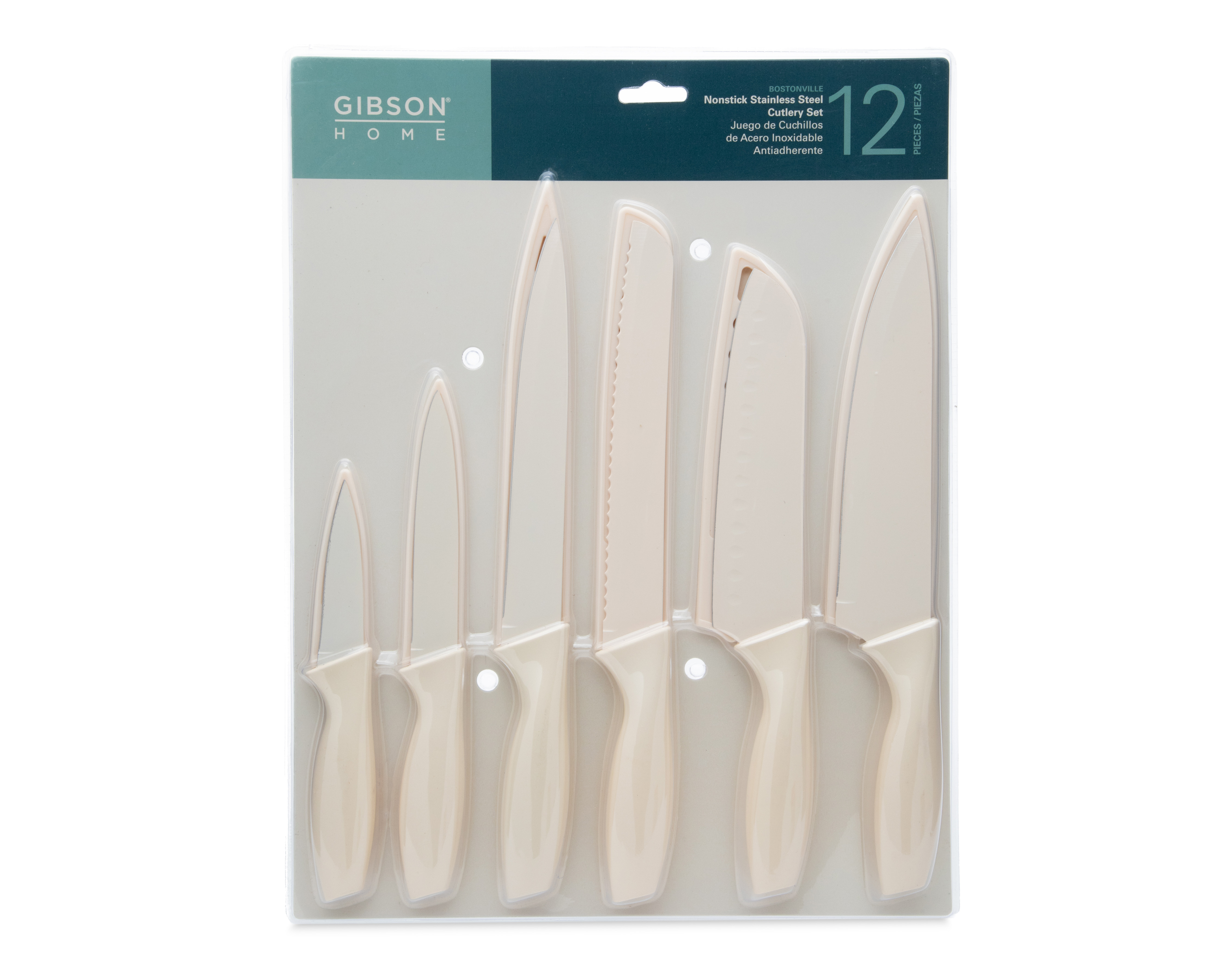 Foto 2 pulgar | Foto 1 | Juego de Cuchillos Gibson Home con Tapaderas 12 Piezas