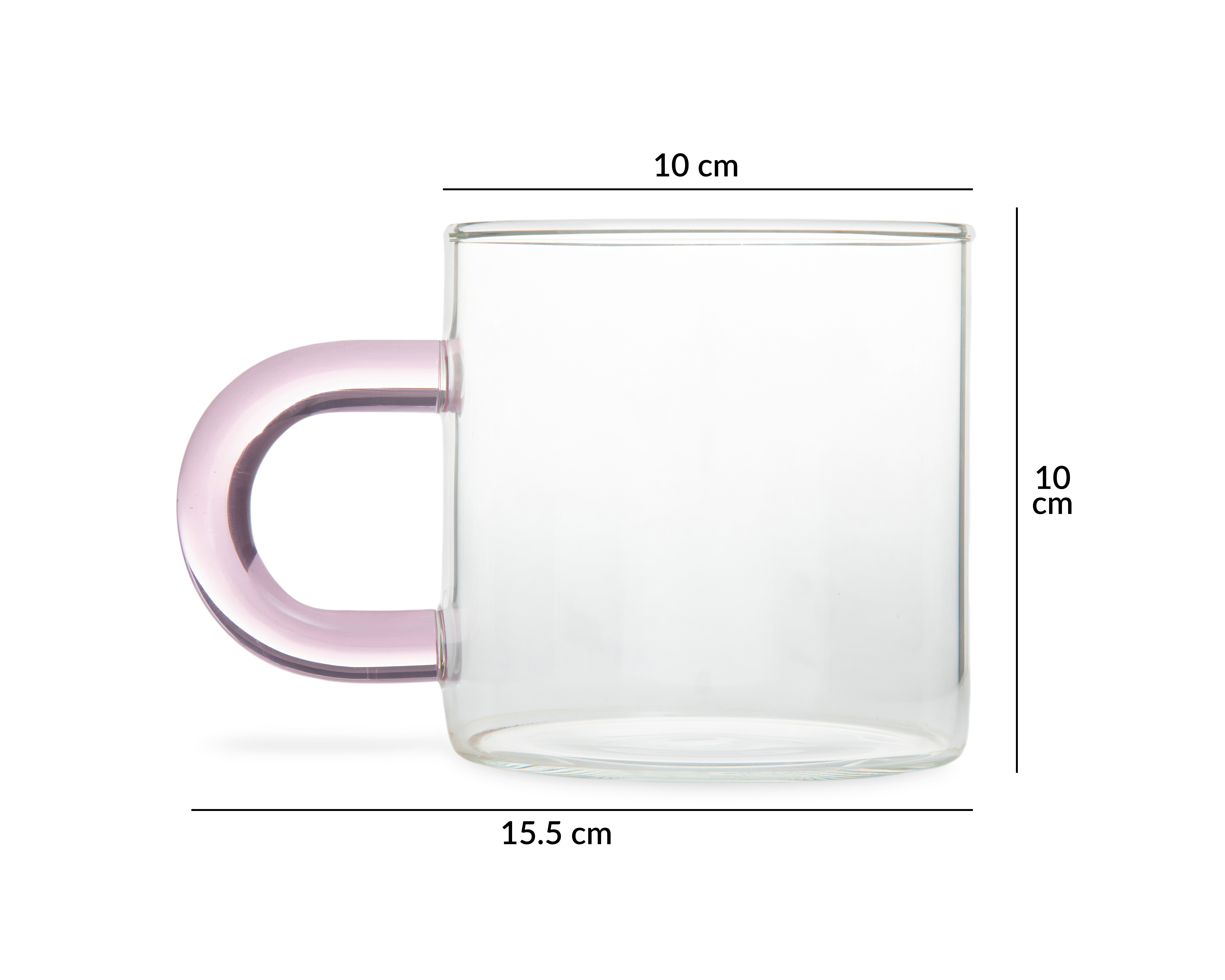 Foto 6 pulgar | Foto 5 | Taza de Vidrio Starhaus 600 ml 2 Piezas