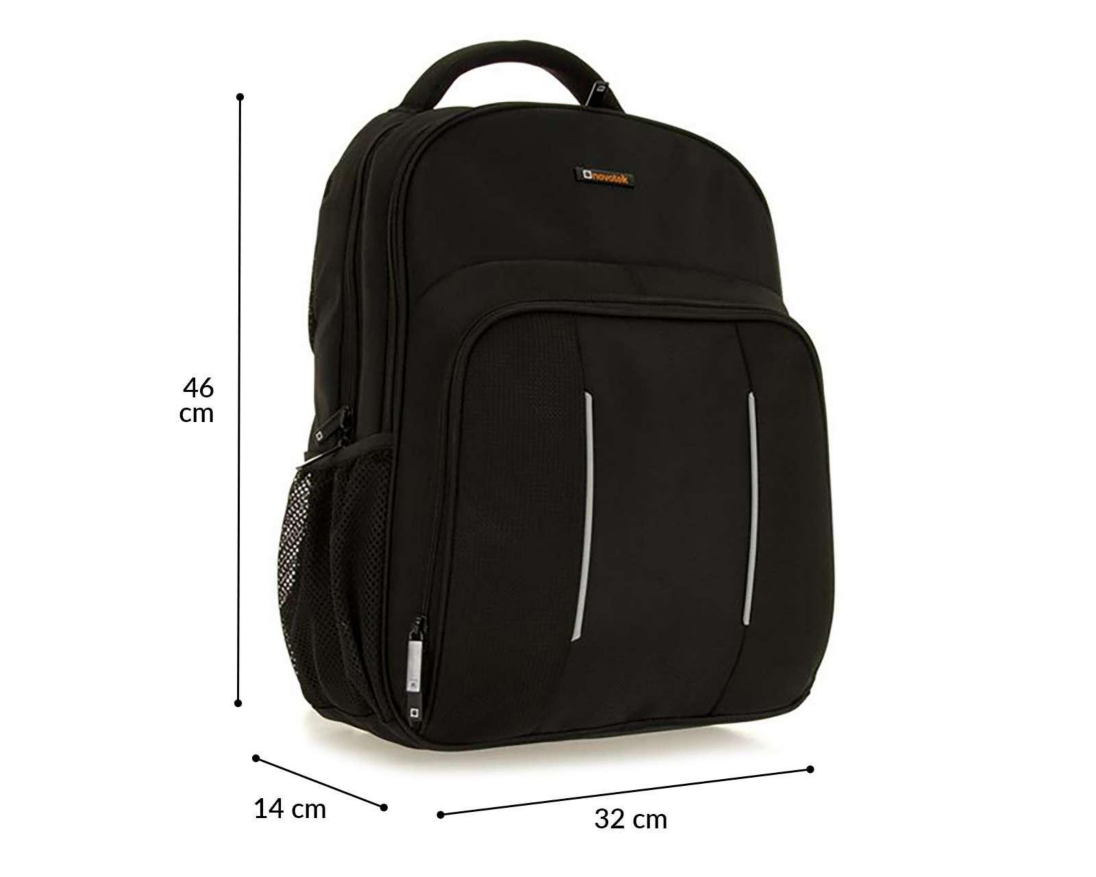 Foto 9 pulgar | Foto 8 | Mochila para Laptop Novotek 15.6" Negra