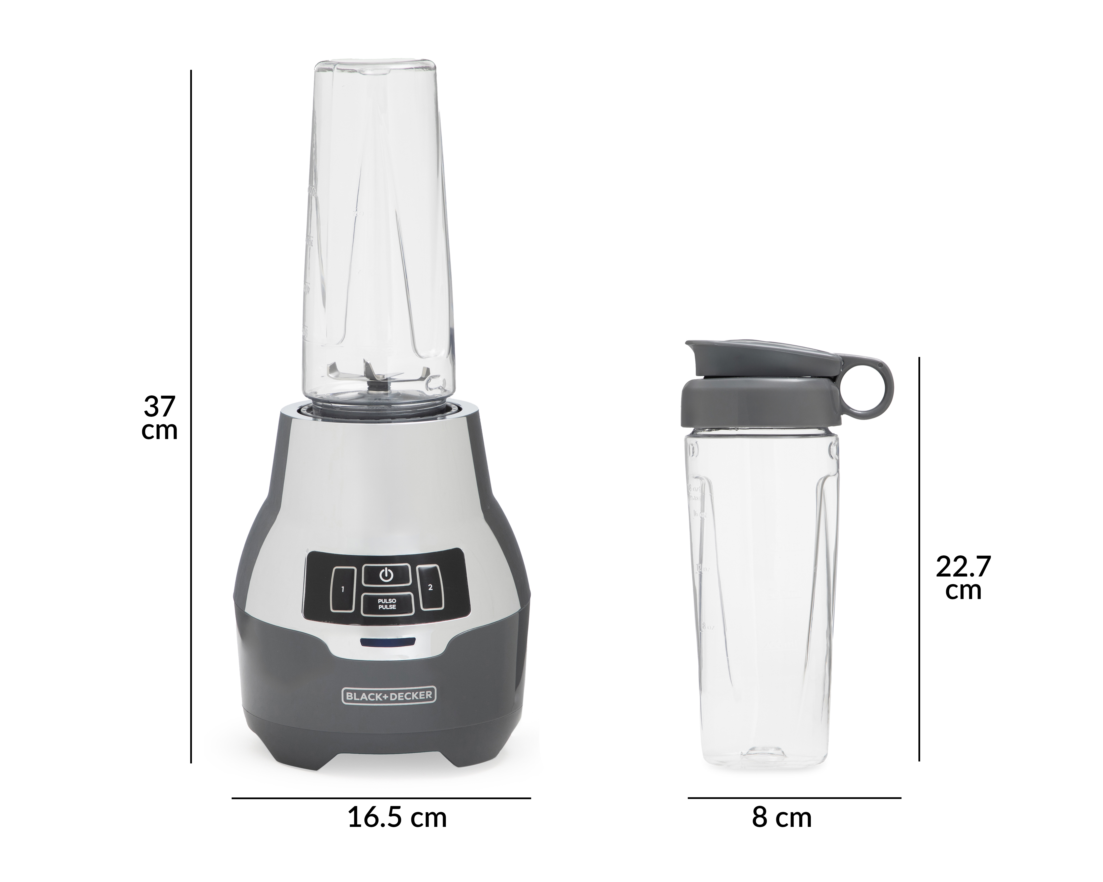 Foto 8 | Foto 8 | Procesador de Alimentos Black+Decker PB2004G de 2 Velocidades 4 Accesorios