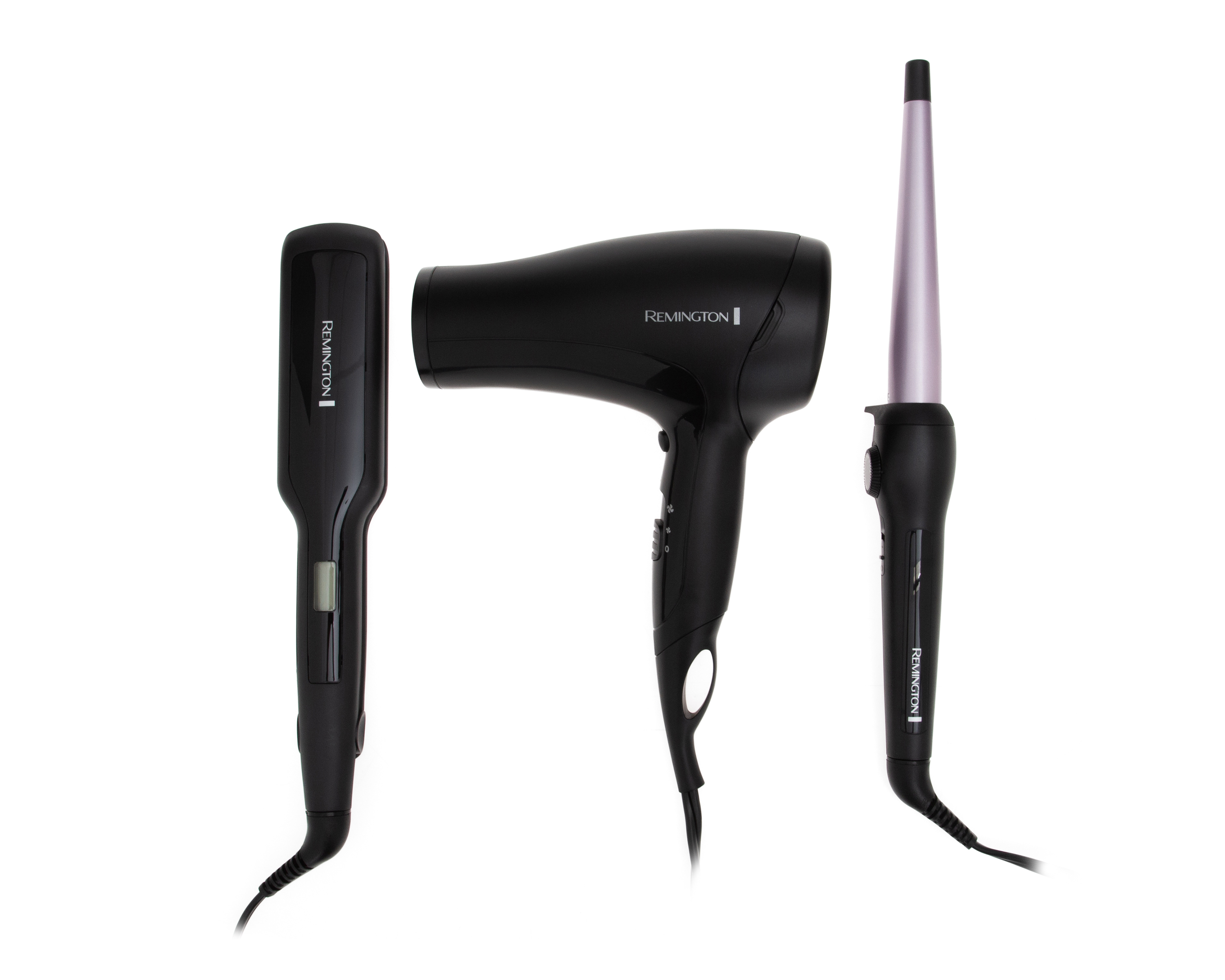 Foto 1 | Foto 1 | Combo de Secadora con Alaciadora y Rizadora para Cabello Remington Mega Pack Tecnología Iónica