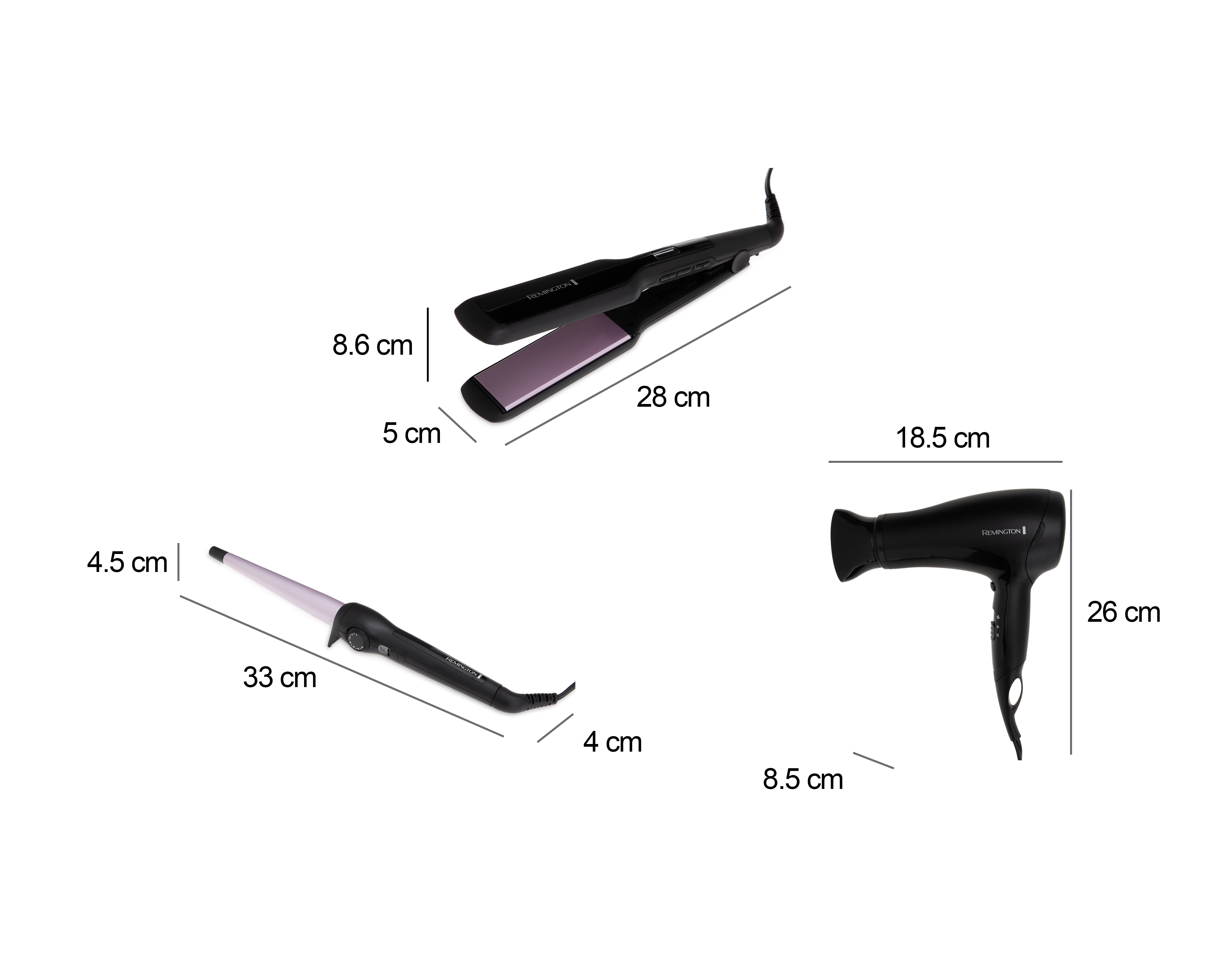 Foto 9 | Foto 9 | Combo de Secadora con Alaciadora y Rizadora para Cabello Remington Mega Pack Tecnología Iónica