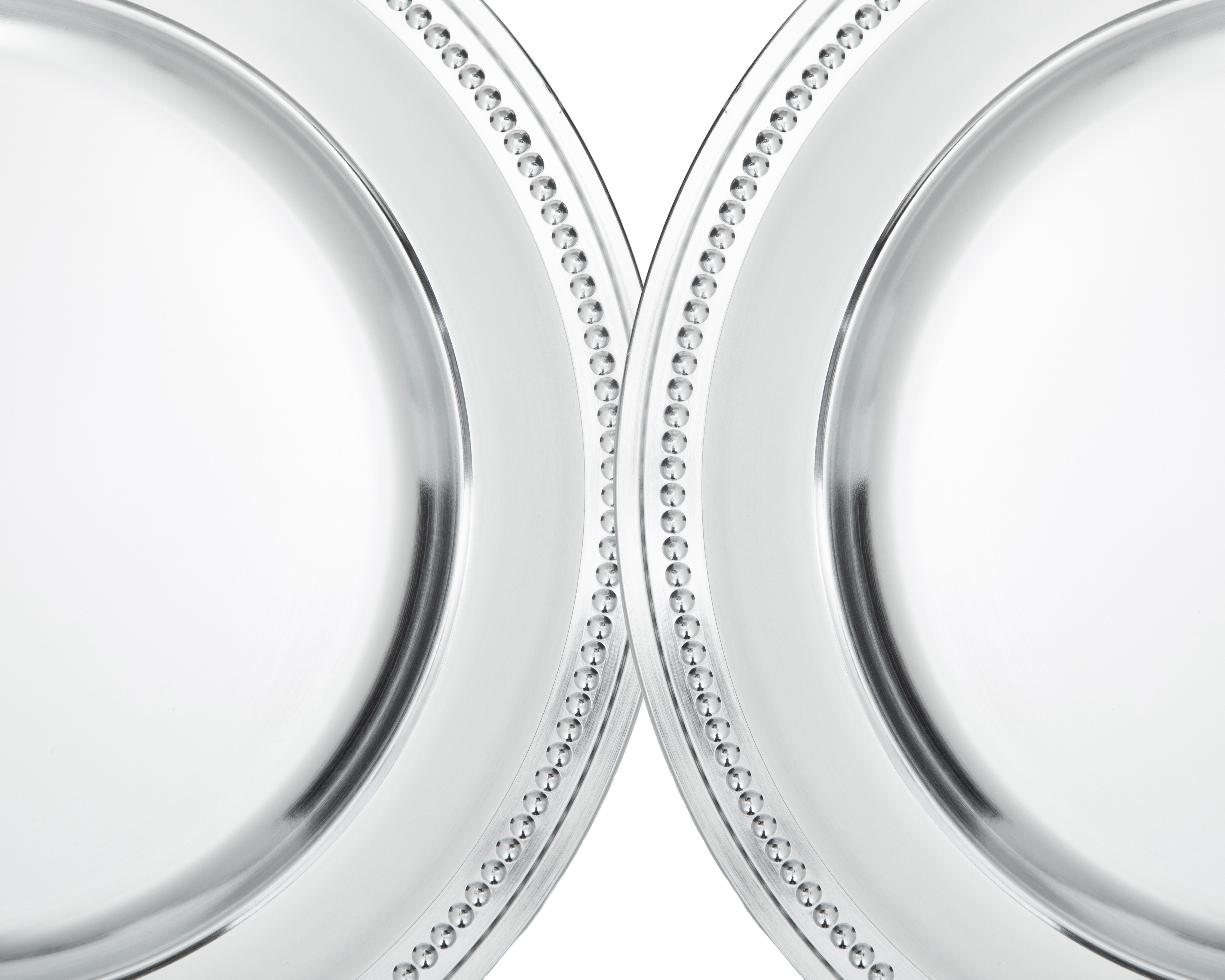 Foto 3 | Foto 3 | Plato de Plástico Plateado 4 Piezas