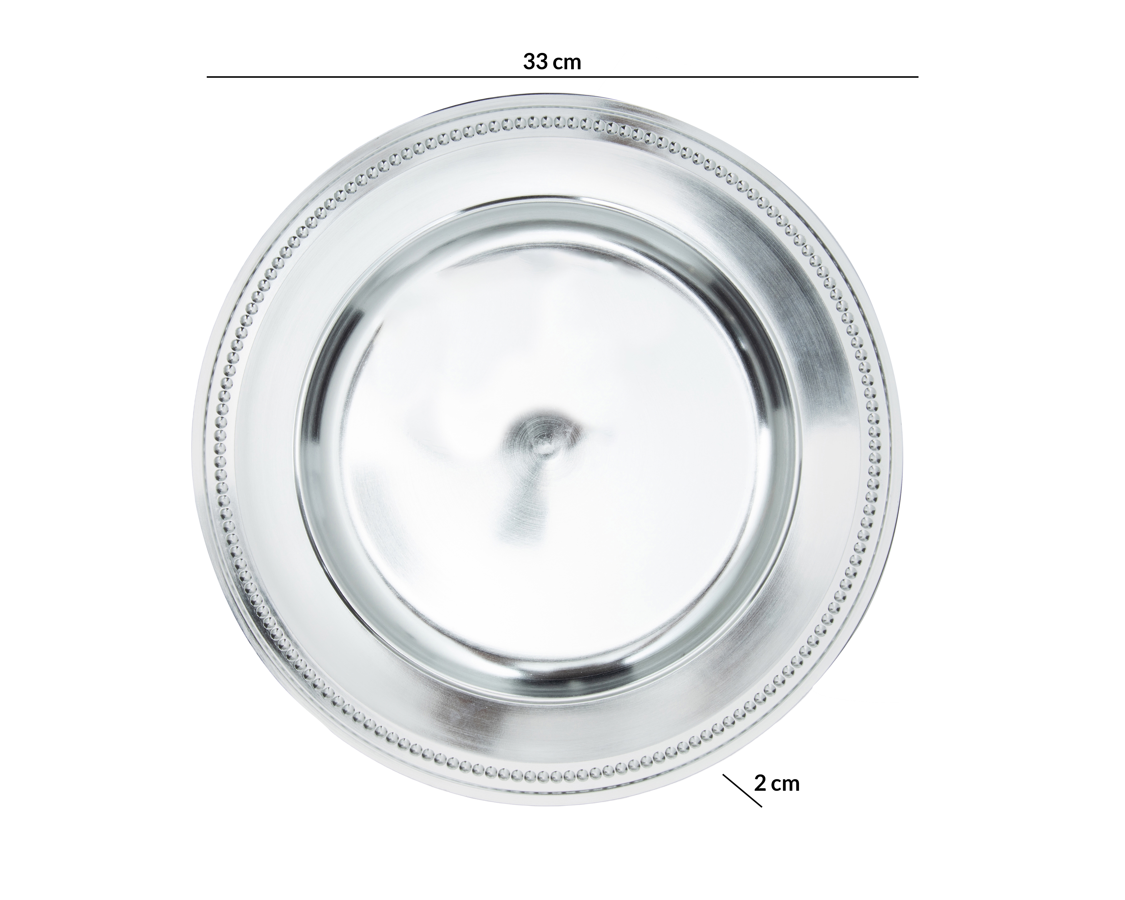 Foto 6 pulgar | Foto 5 | Plato de Plástico Plateado 4 Piezas