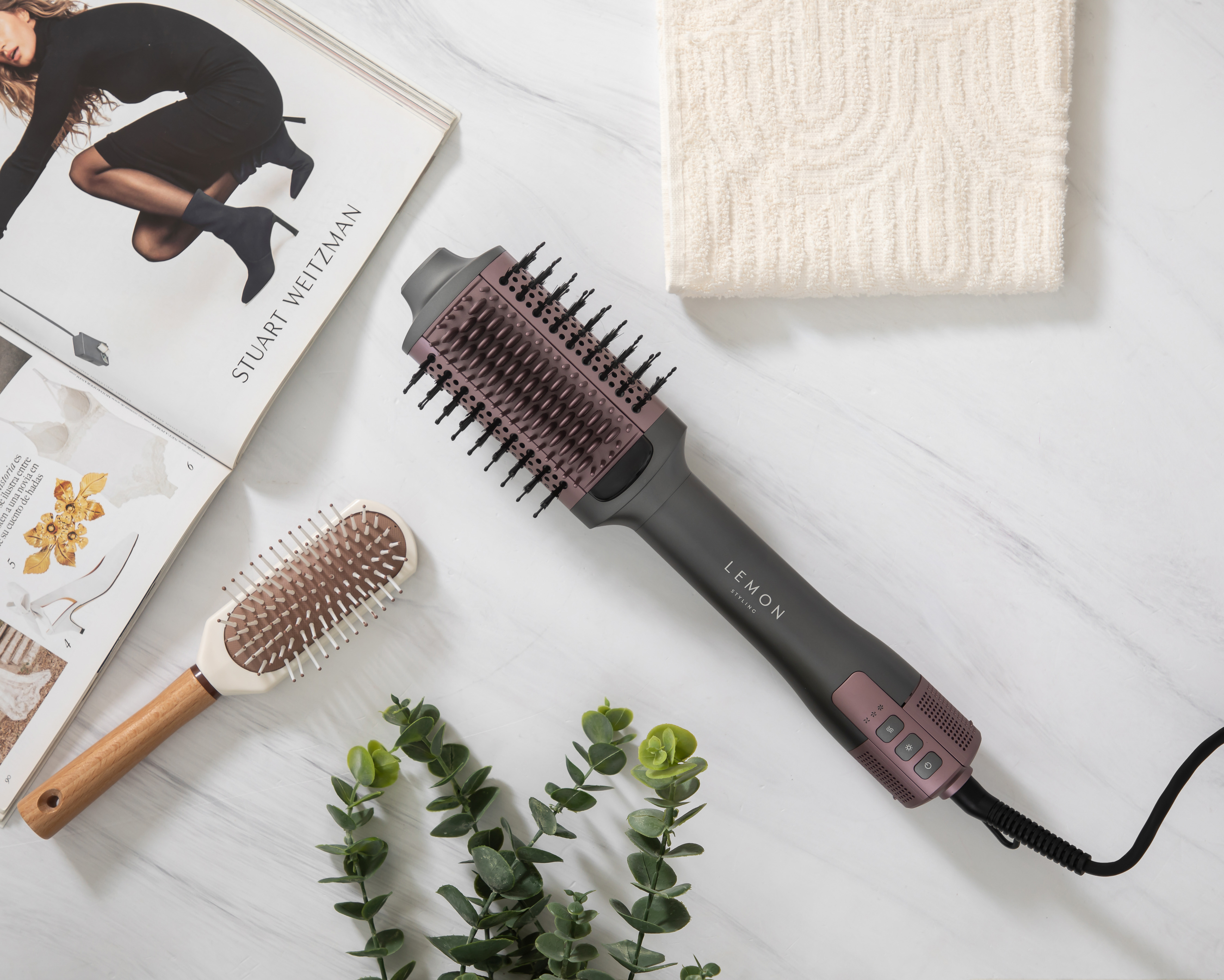 Foto 6 | Foto 6 | Cepillo de Aire para Cabello Lemon Styling Blossom 2 en 1