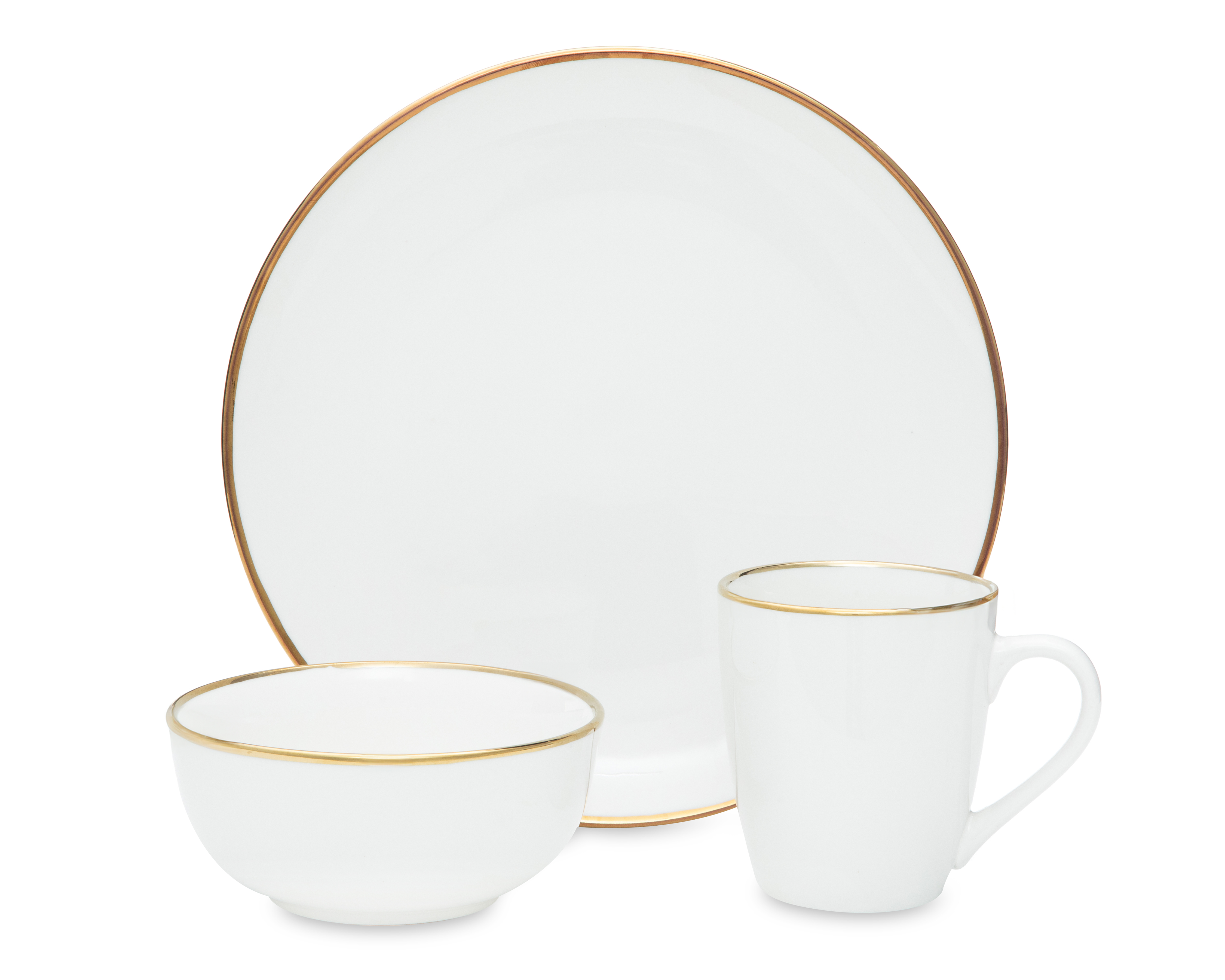 Foto 3 pulgar | Foto 2 | Vajilla de Cerámica Blanca para 4 Personas 12 Piezas