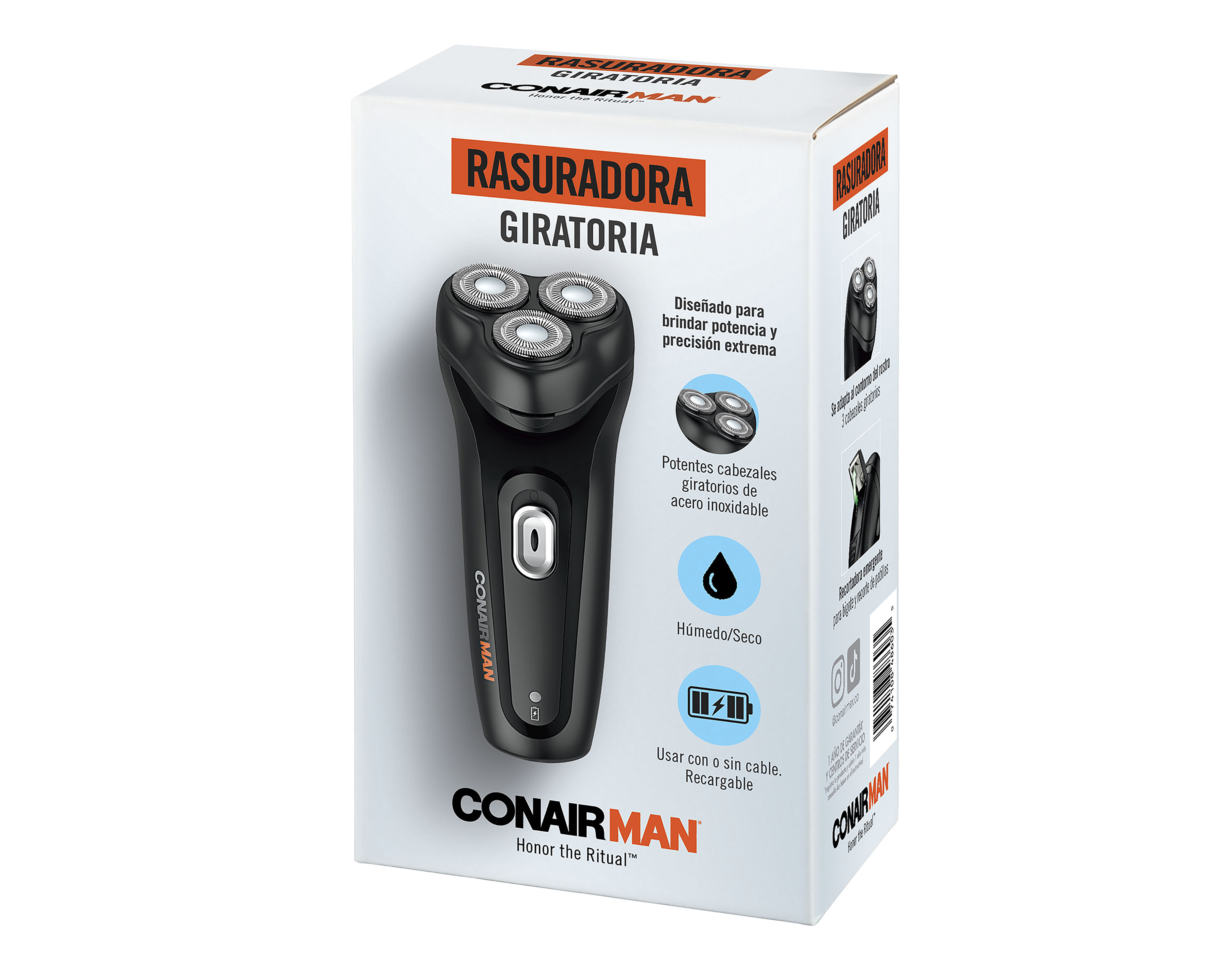 Foto 6 | Foto 6 | Rasuradora Recargable Conair SHV1000ES Giratoria 15 Piezas