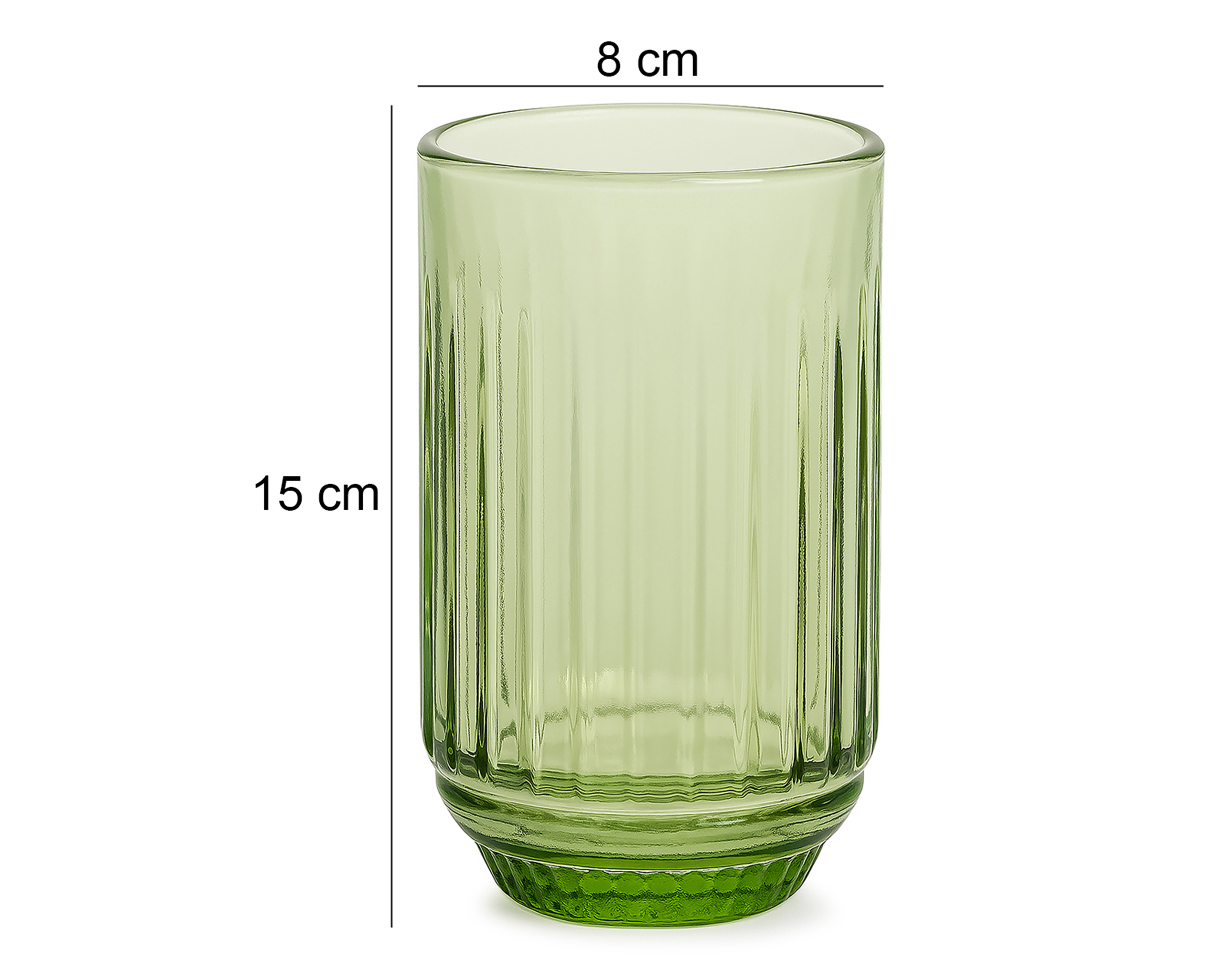 Foto 7 pulgar | Foto 6 | Vaso de Vidrio Vittori 420 ml 4 Piezas