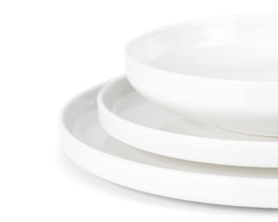 Foto 4 | Foto 4 | Vajilla de Porcelana Blanca para 4 Personas 12 Piezas