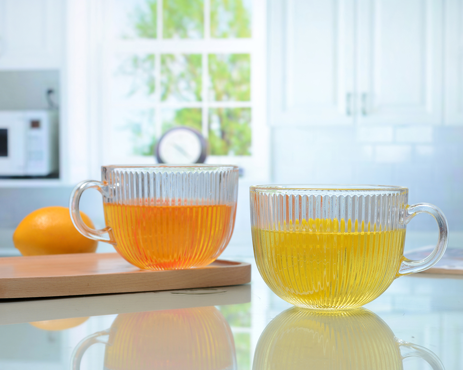 Foto 4 | Foto 4 | Taza de Vidrio Vittori 460 ml 2 Piezas