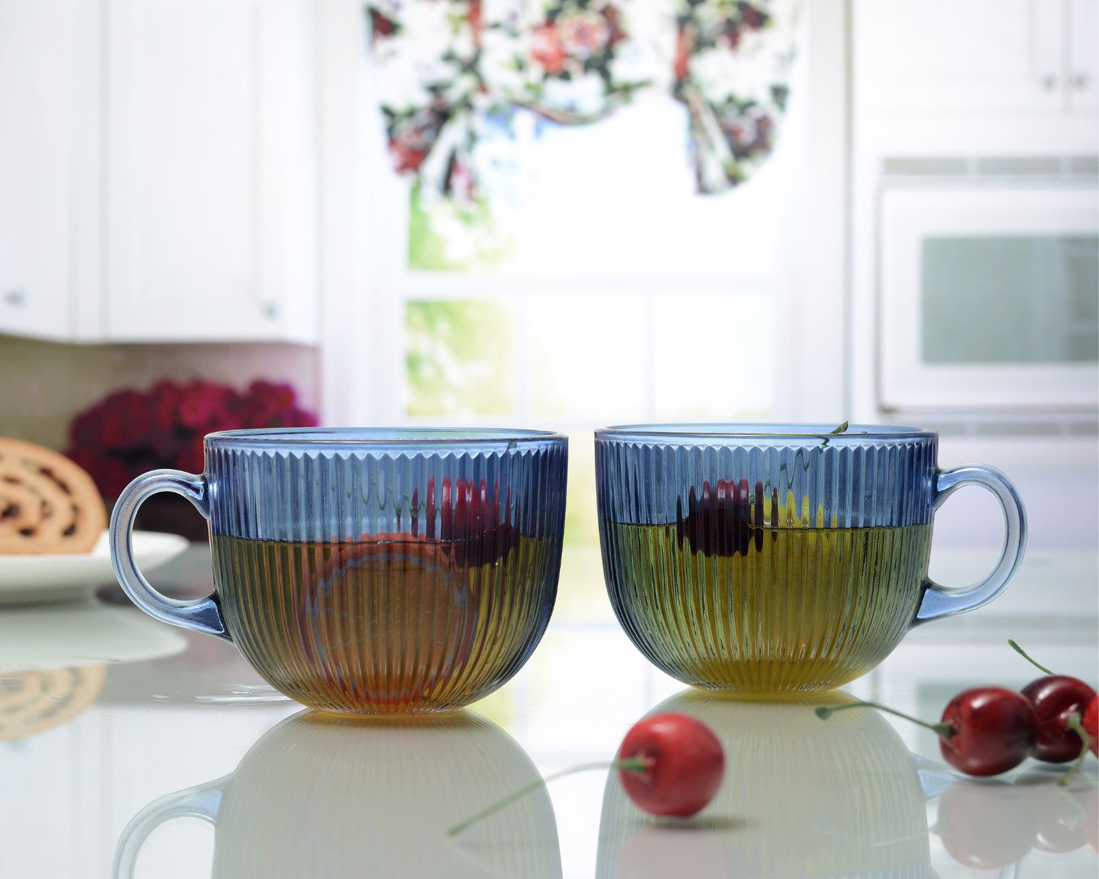 Foto 4 | Foto 4 | Taza de Vidrio Vittori 460 ml 2 Piezas