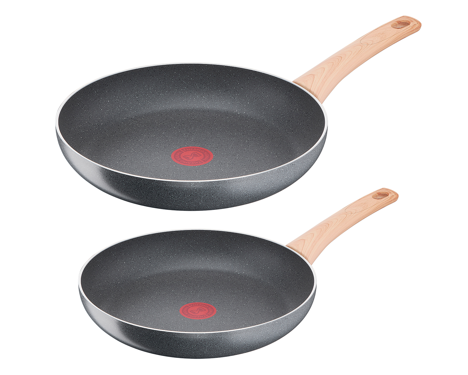 Juego de Sartenes T-Fal Hard Stone Antiadherente 2 Piezas