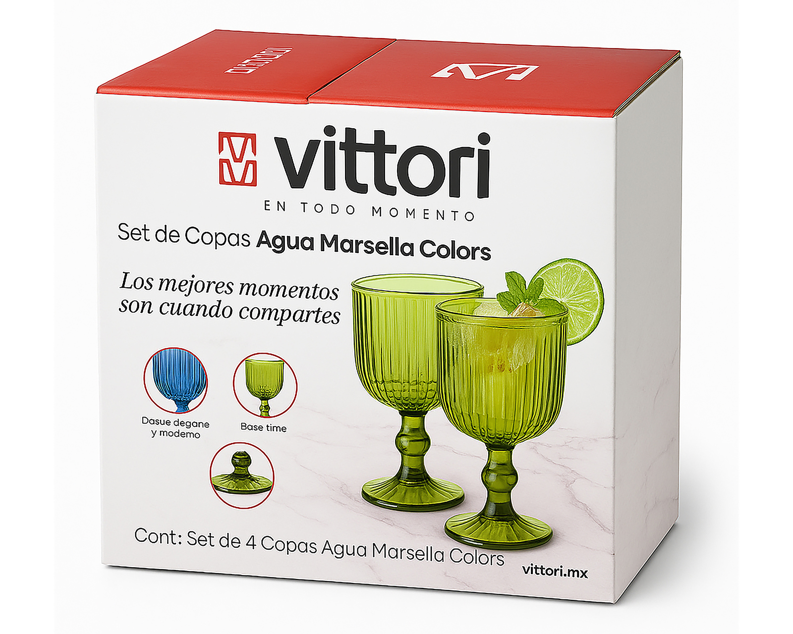 Foto 2 | Foto 2 | Set de Copas Vittori 4 Piezas