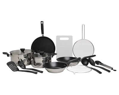 Foto 1 | Foto 1 | Batería de Cocina Alpro de Acero Inoxidable 15 Piezas