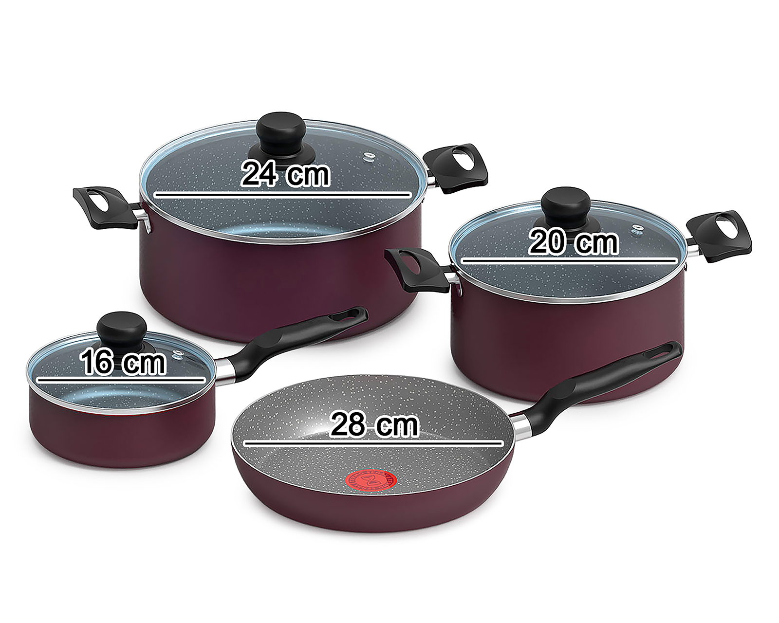 Foto 5 | Foto 5 | Batería de Cocina T-Fal Talent Stone de Aluminio 9 Piezas