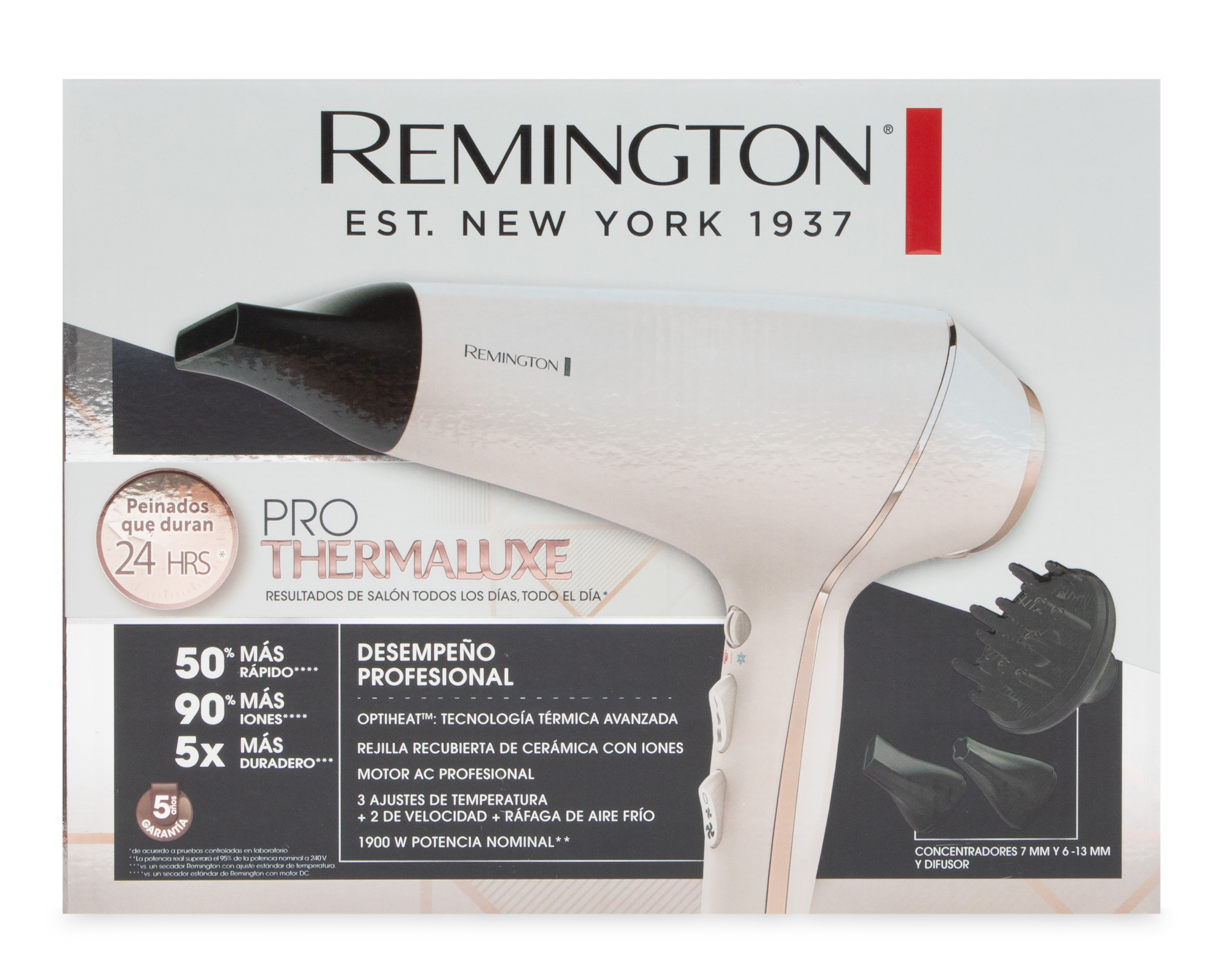Foto 5 | Foto 5 | Secador de Cabello Remington Pro-Thermaluxe Motor Profesional 1900W