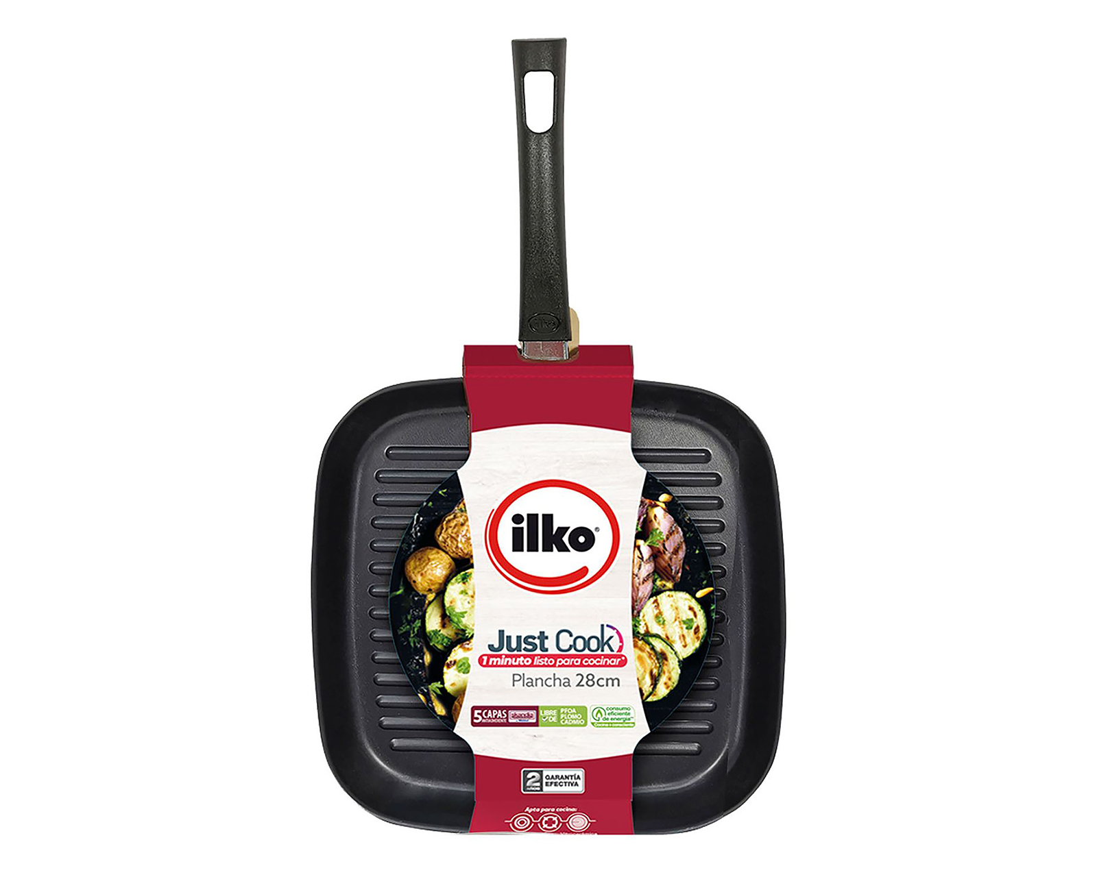 Grill Ilko Just Cook de Aluminio Antiadherente 28 cm